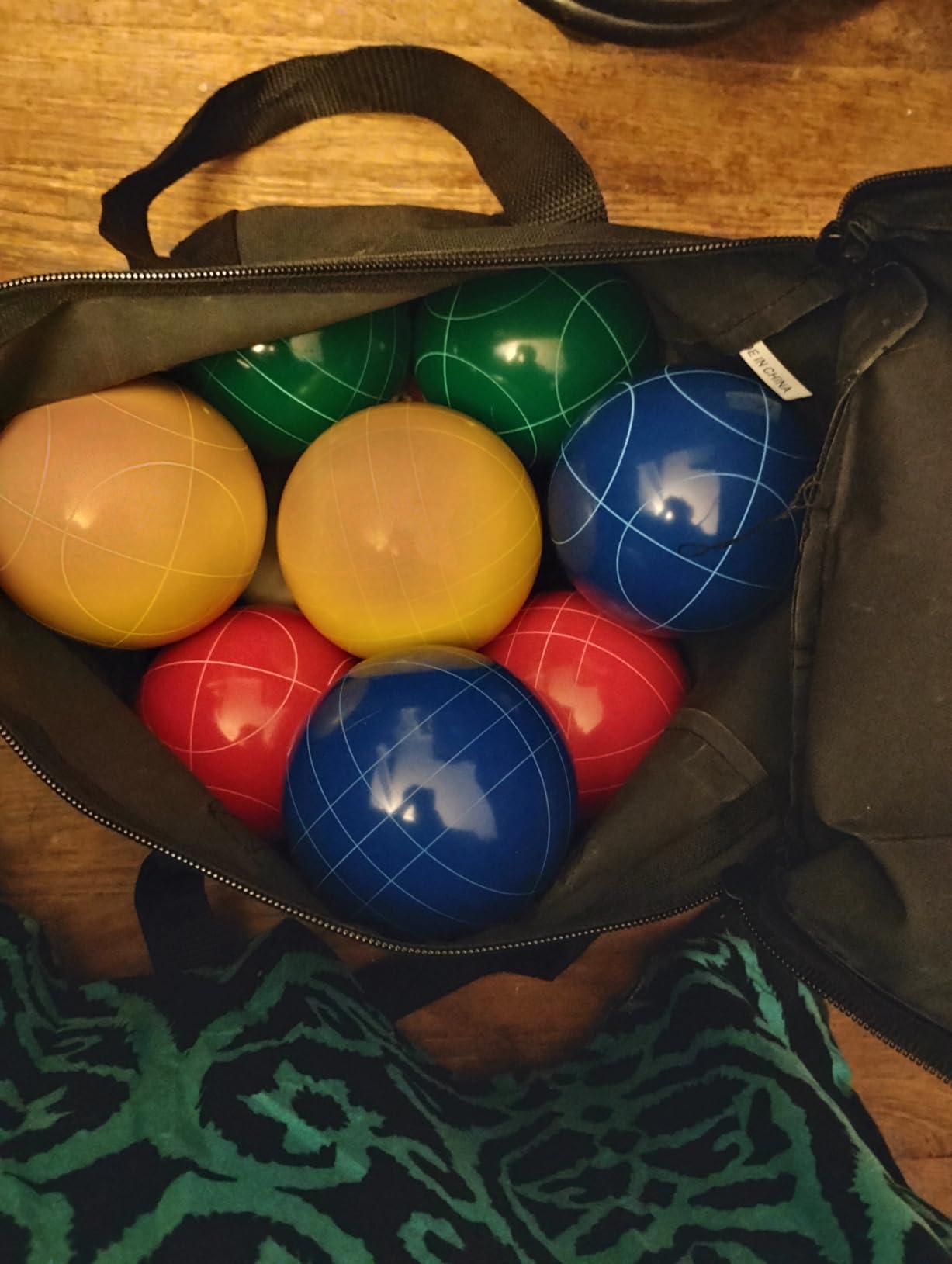 ropoda 90mm Bocce Ball Set with 8 Polyresin Balls Resin Bocce Ball Game Set customer photo 1