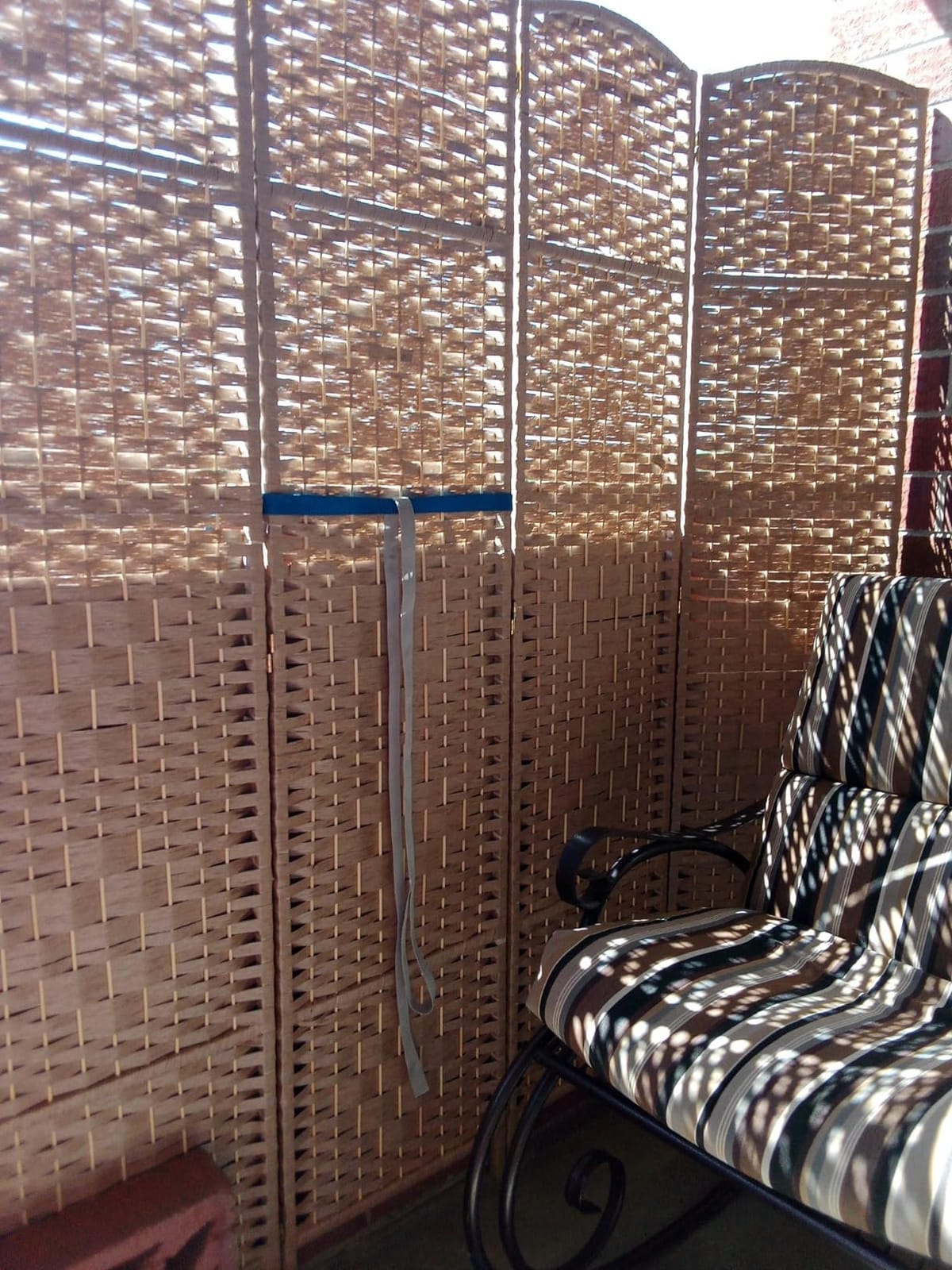 RHF Room Divider Panel,4 Panel Partition Room Dividers Screen, Dark Mocha customer photo 1