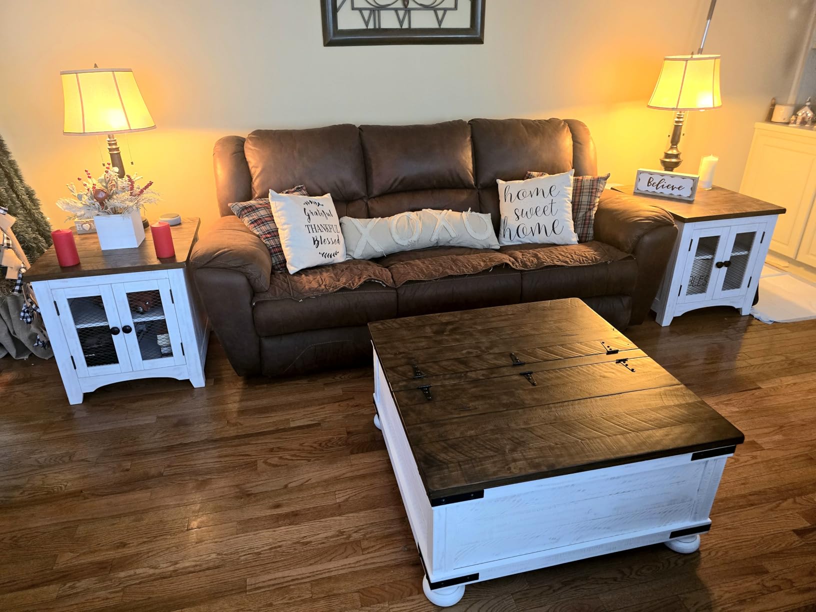 Signature Design by Ashley Lift Top Coffee Table with Storage, Farmhouse customer photo 1