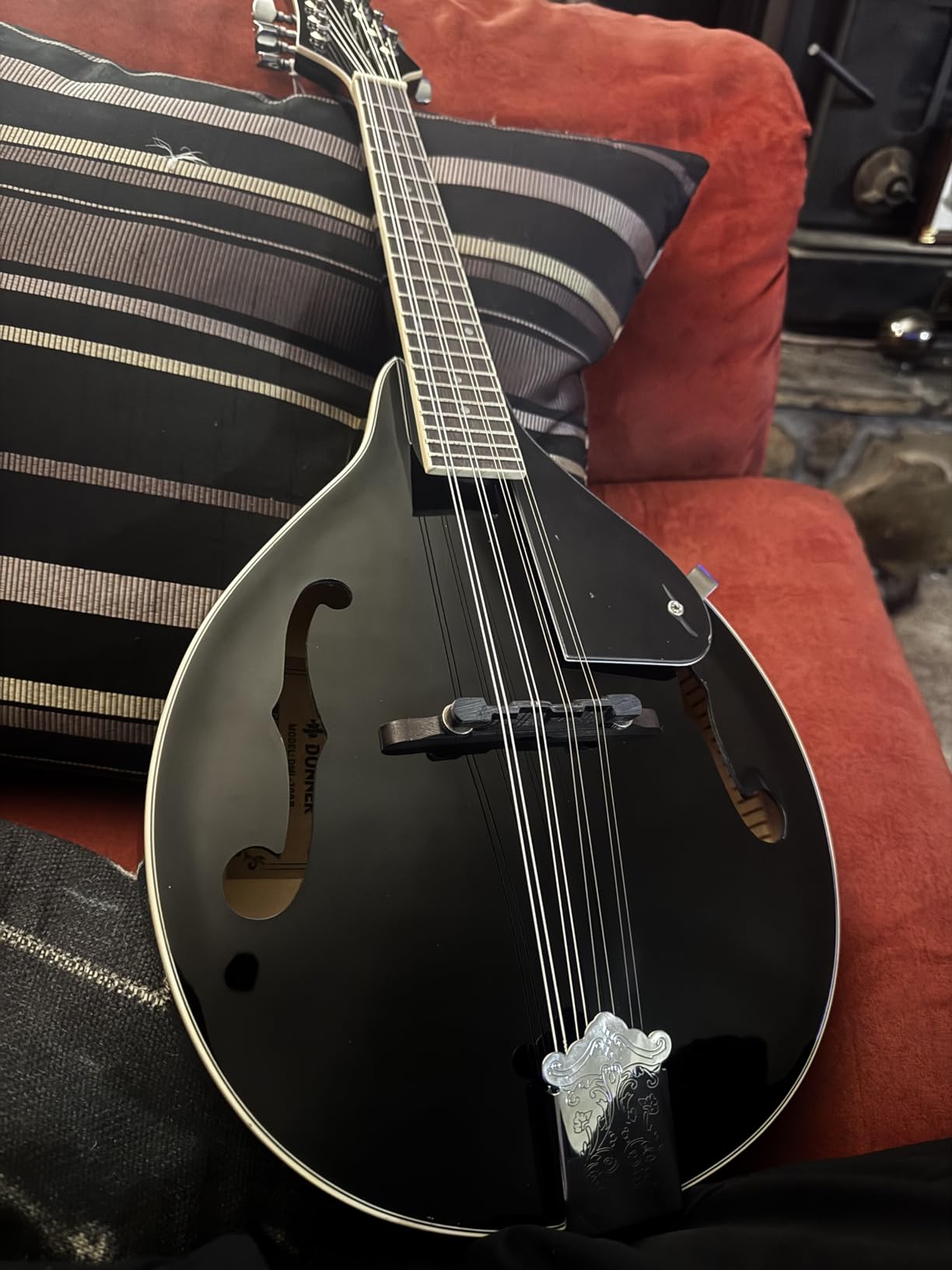 Donner Acoustic Mandolin Instrument Kits - A Style, DML-100B, Black | Mahogany Wood Musical Mandolin Guitar Complete Set 8 String with Tuner, Strings and Gig Bag for Beginners, Teens, Adults customer photo 2
