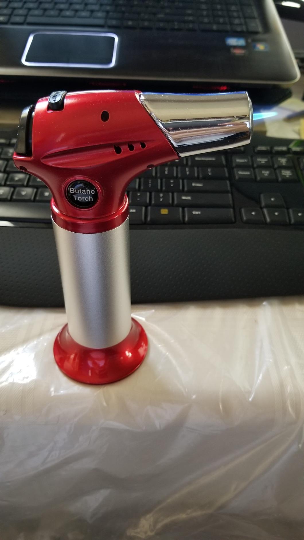 Kollea Culinary Torch, Refillable Butane Kitchen Torch with Lock, Red | Adjustable Flame, Ideal Torch for Creme Brulee, Baking, Cooking, and Food Prep with Easy Ignition, Gas Not Included customer photo 1