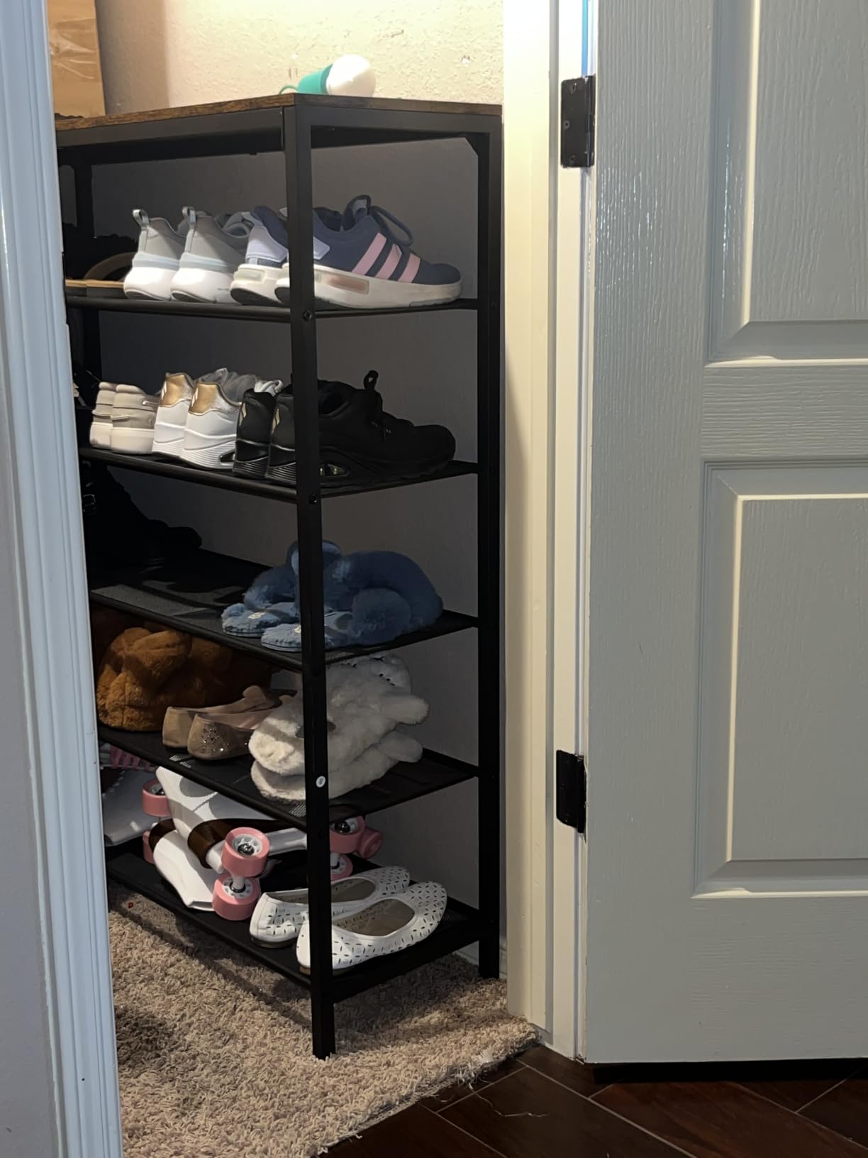 VASAGLE 5-Tier Shoe Rack, 16-20 Pairs, Metal Mesh customer photo 2