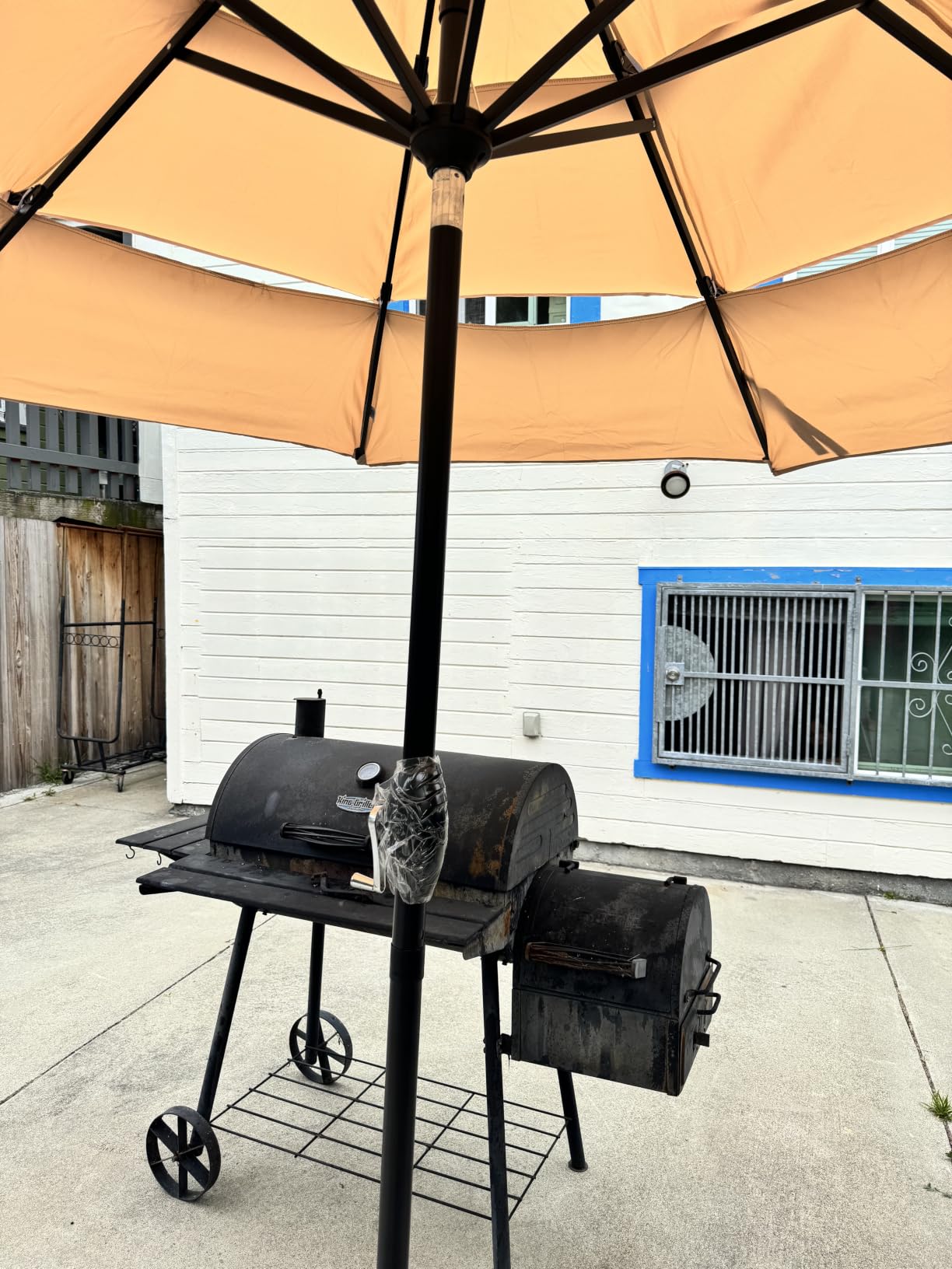 PHI VILLA 10ft Outdoor Patio Umbrellas, 3 Tier Vented Table Umbrella, Navy customer photo 2