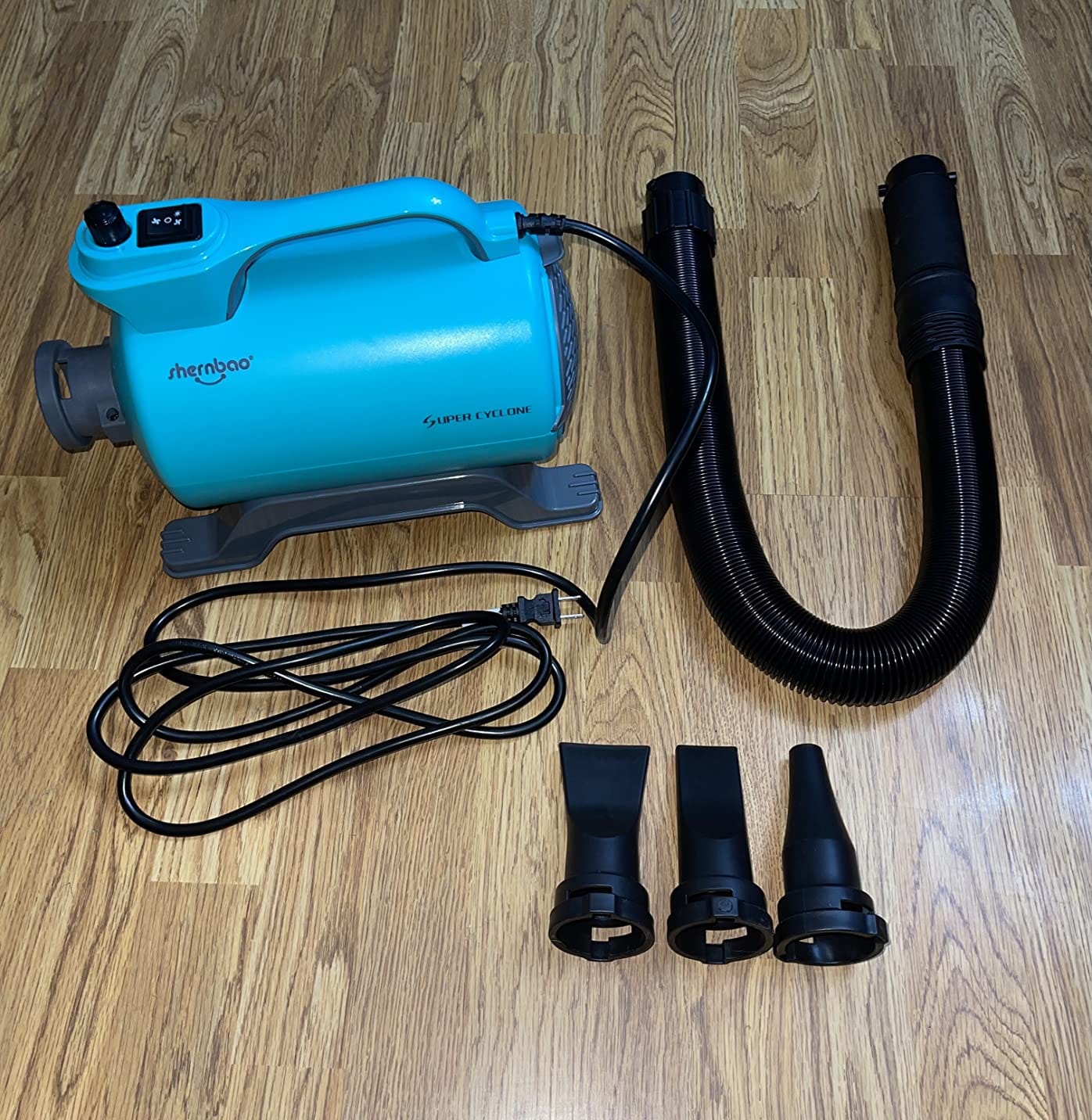 Dog Dryer High Velocity Pet Dog Grooming Force Hair Dryer/Blower 5.0HP | Super cyclone 5.0HP high velocity blower dryer for professional dog pet grooming, purple SHD-2600P customer photo 1
