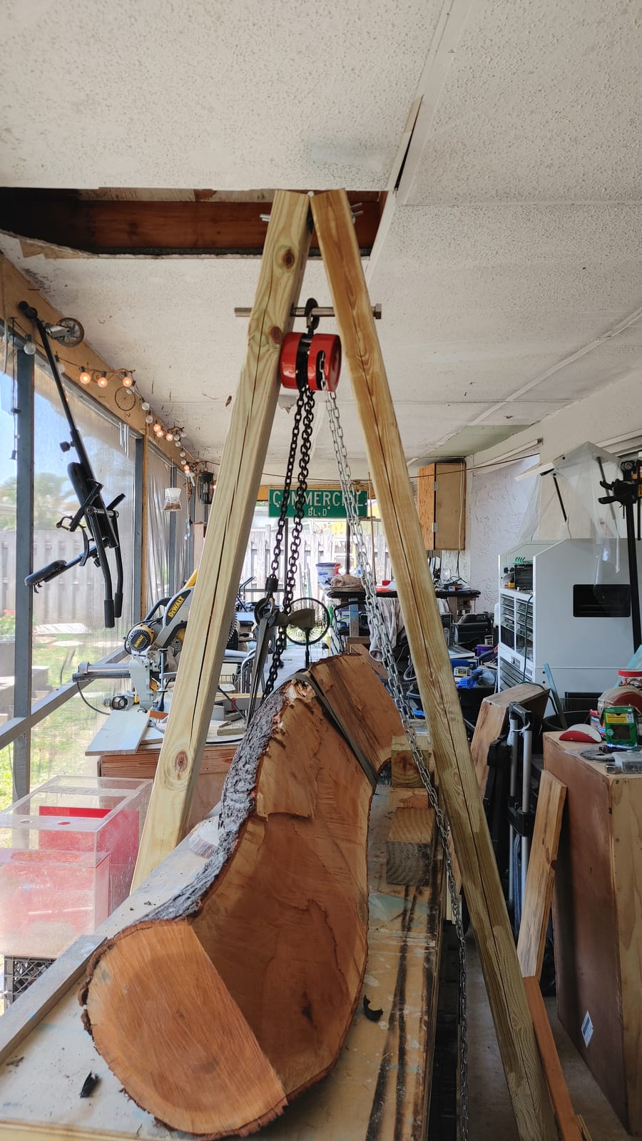 SPECSTAR Hand Chain Hoist 1 Ton 2200 Lbs Capacity 10 Feet with 2 Hooks customer photo 1