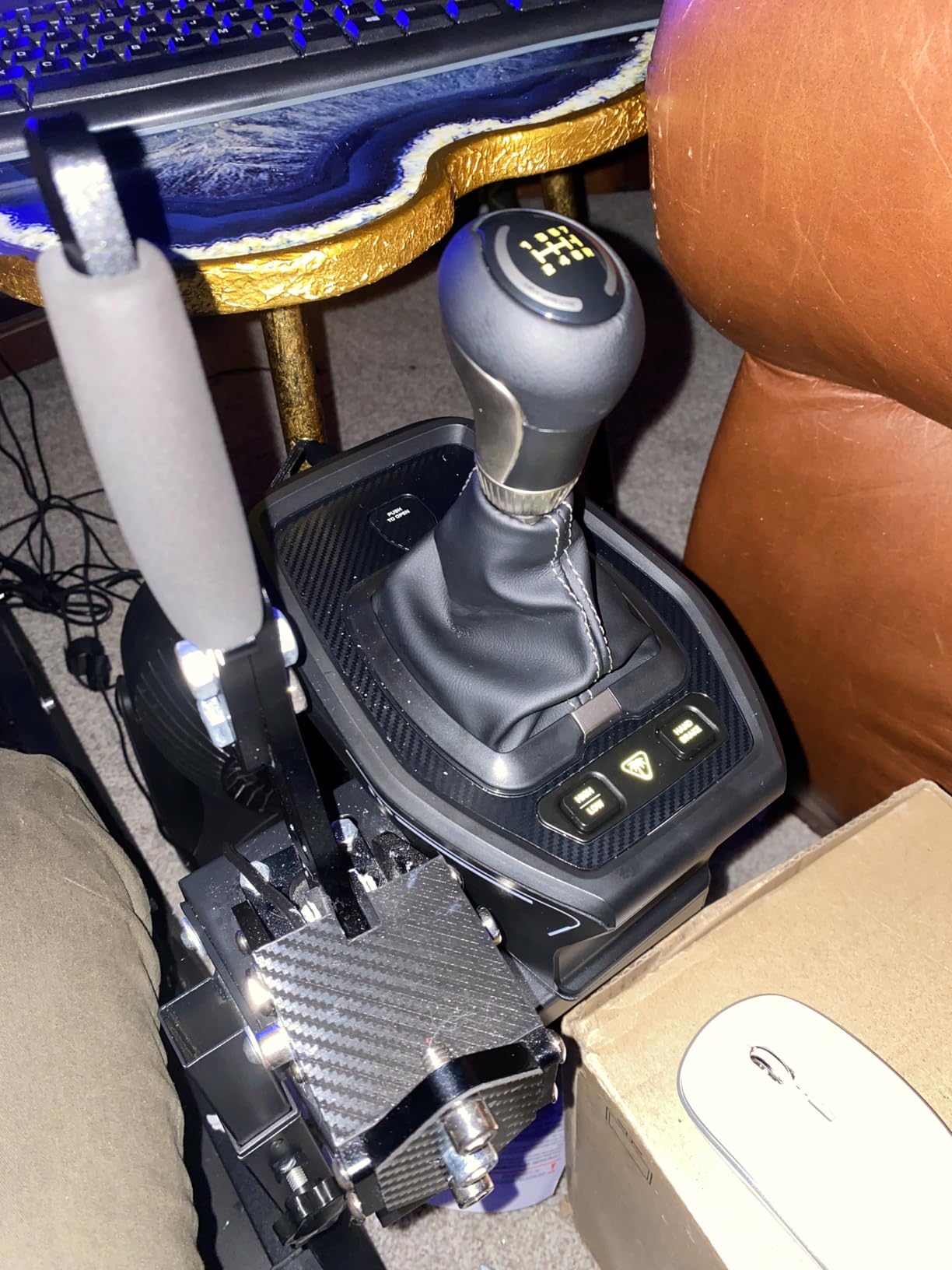 aikeec USB Sim Racing Handbrake PC, Compatible with G27 G29 G920 T300 T500 customer photo 1