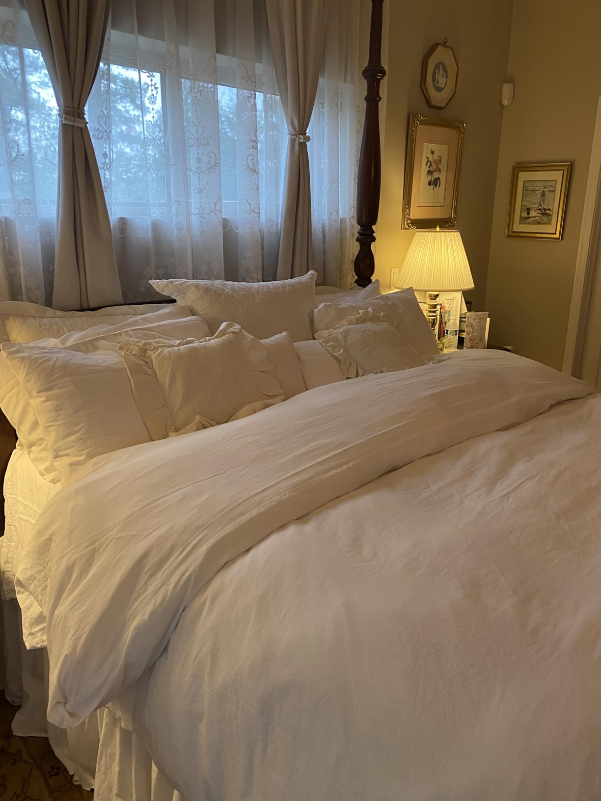 APSMILE Heavyweight Duvet Insert Queen,Winter Down Feather Fibers Comforter customer photo 1