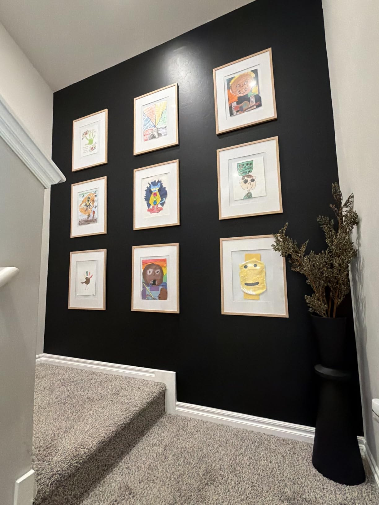 upsimples 11x14 Picture Frame, Gallery Wall Frames Set of 5, Black customer photo 1
