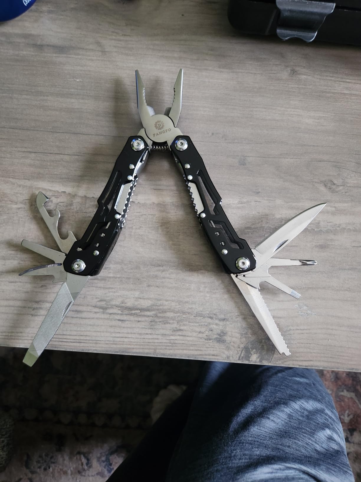 14-In-1 Multitool with Safety Locking, Professional Stainless Steel Multitool Pliers Pocket Knife, Bottle Opener, Screwdriver with Nylon Sheath ，Apply to Survival,Camping, Hunting and Hiking 1 Pcs customer photo 1