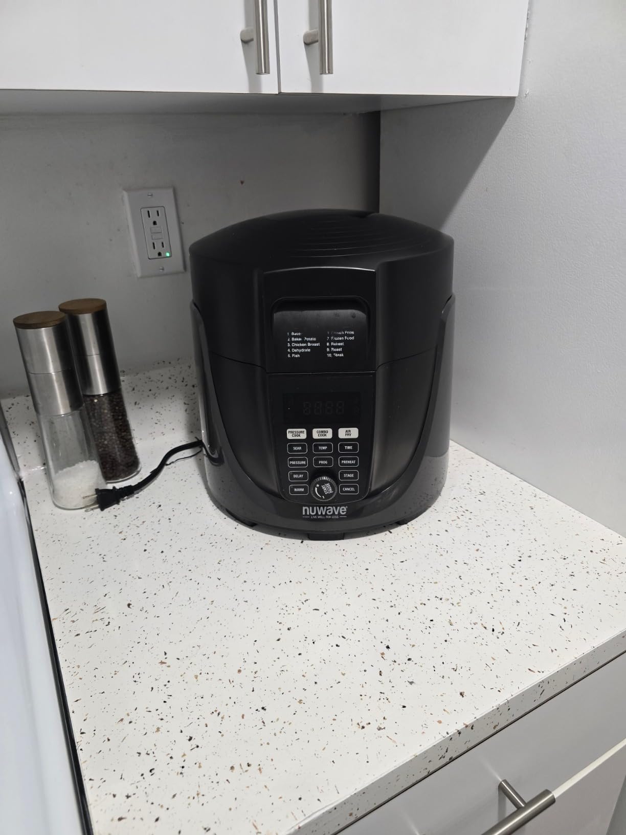 Nuwave Duet Pressure Cook and Air Fryer Combo Cook; Stainless Steel Pot & Rack; Non-Stick Air Fryer Basket; Steam, Sear, Saute, Slow Cook, Roast, Grill, Bake, Dehydrate, Pressure Cook & Air Fry customer photo 1