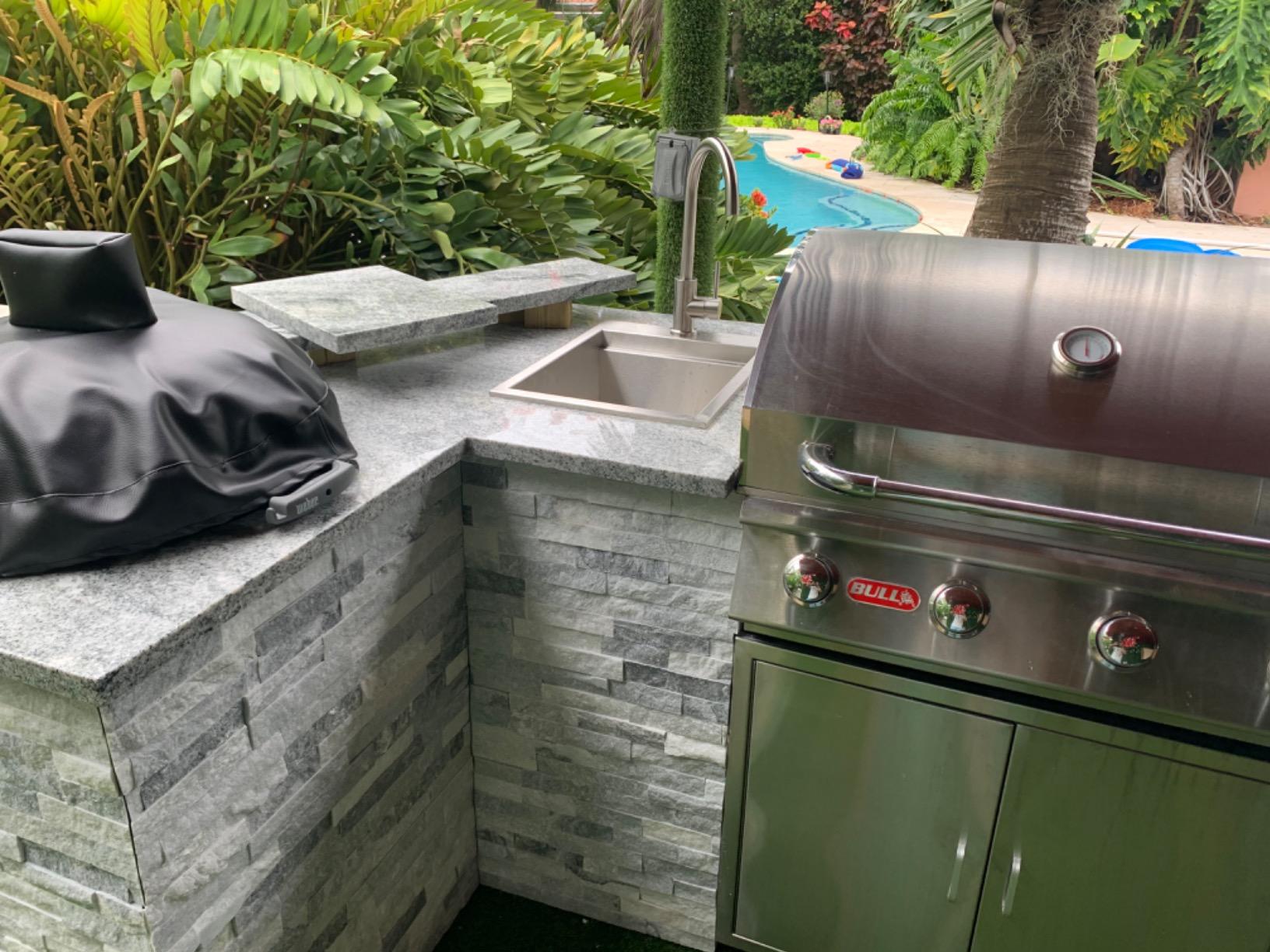 Ruvati 15x15-in T-316 Outdoor BBQ Drop In Workstation Sink - RVQ5215 customer photo 1