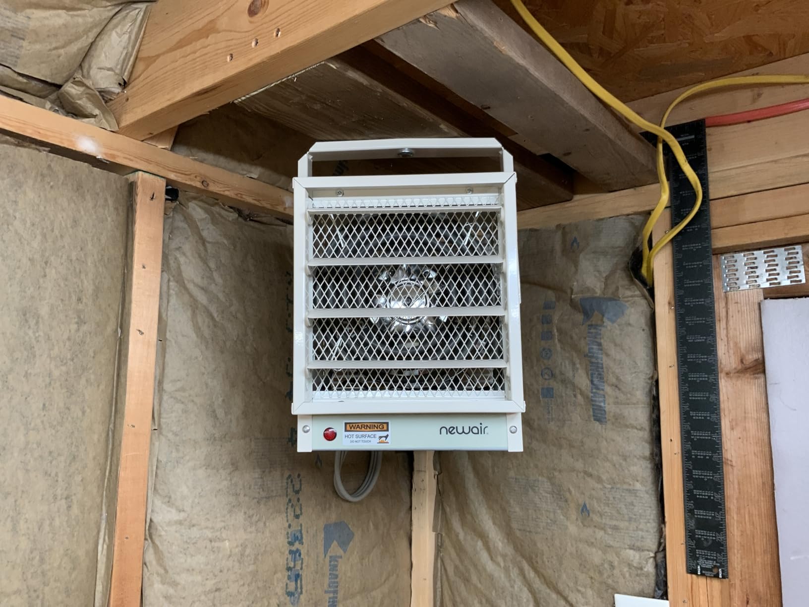 Newair Electric Garage Heater 240V | 4800W Freestanding or Ceiling Mounted Shop Heater, Fan-Forced Electric Shop Heaters for Garage | for 500 Sq Ft with Remote Control and Digital Thermostat customer photo 1