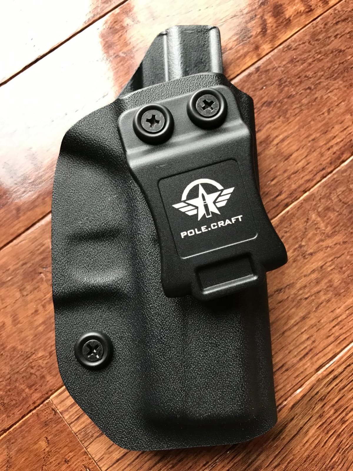 POLE.CRAFT IWB Kydex Holster Custom Fits: Glock 43 / Glock 43X - Inside Waistband Carry Holster - Adj. Cant Retention - Cover Mag-Button - No Wear - No Jitter customer photo 2