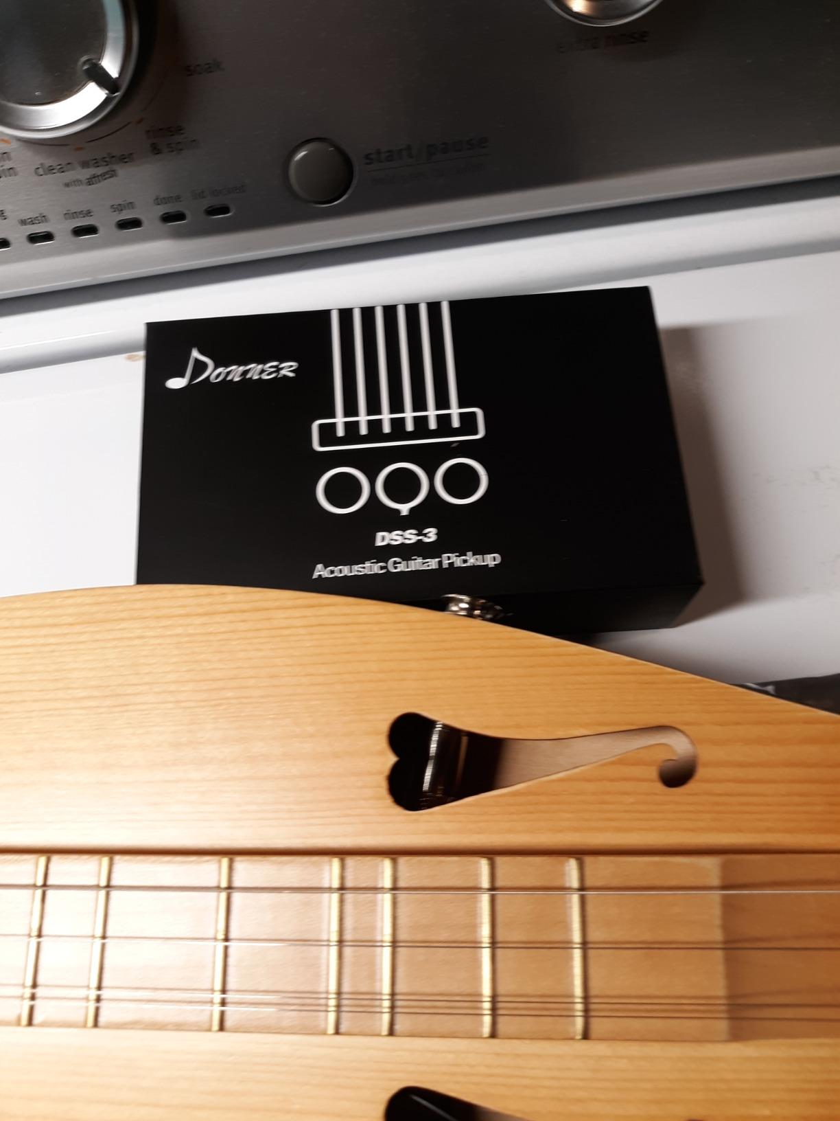 Donner Acoustic Guitar Pickup, Guitar Pickups Sound Seeker Pure Sound Transducer for Cello Banjo Ukulele Mandolin Guitar Microphone Pickup customer photo 1