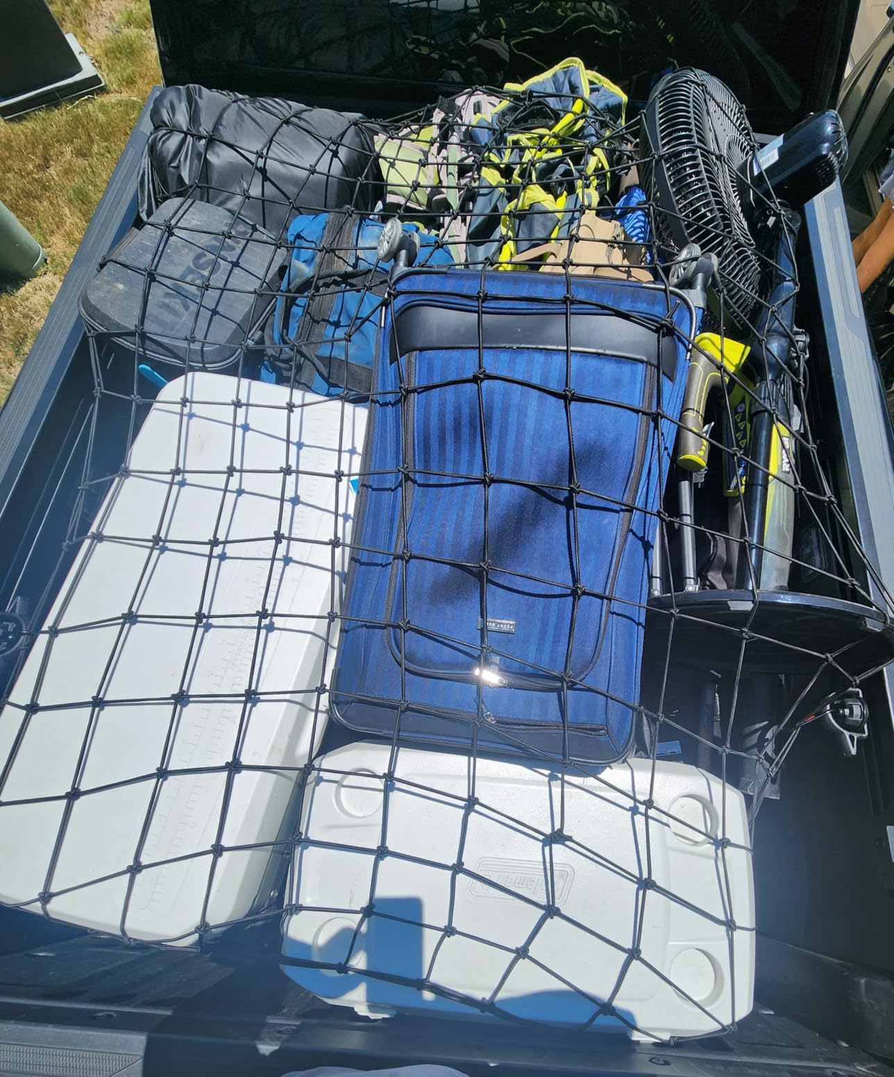 Cargo Net for Pickup Truck Bed – Truck Bed Net with 12 Metal Carabiners customer photo 1
