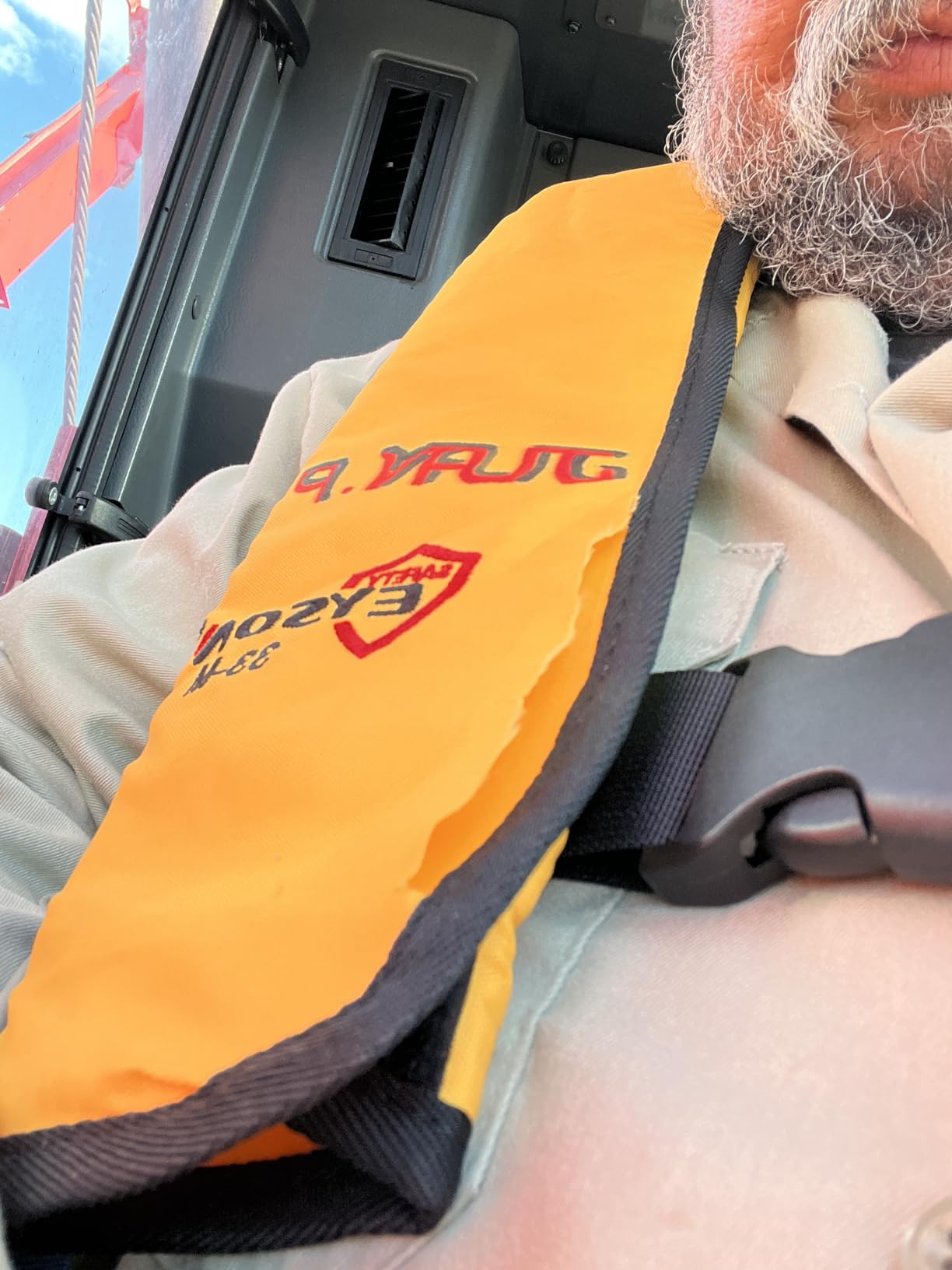 Top Safety Adult Life Jacket with Whistle - Manual Version Inflatable Lifejacket Life Vest Preserver PFD for Boating Fishing Sailing Kayaking Surfing Paddling Swimming - Adjustable Life Saving Vest customer photo 2