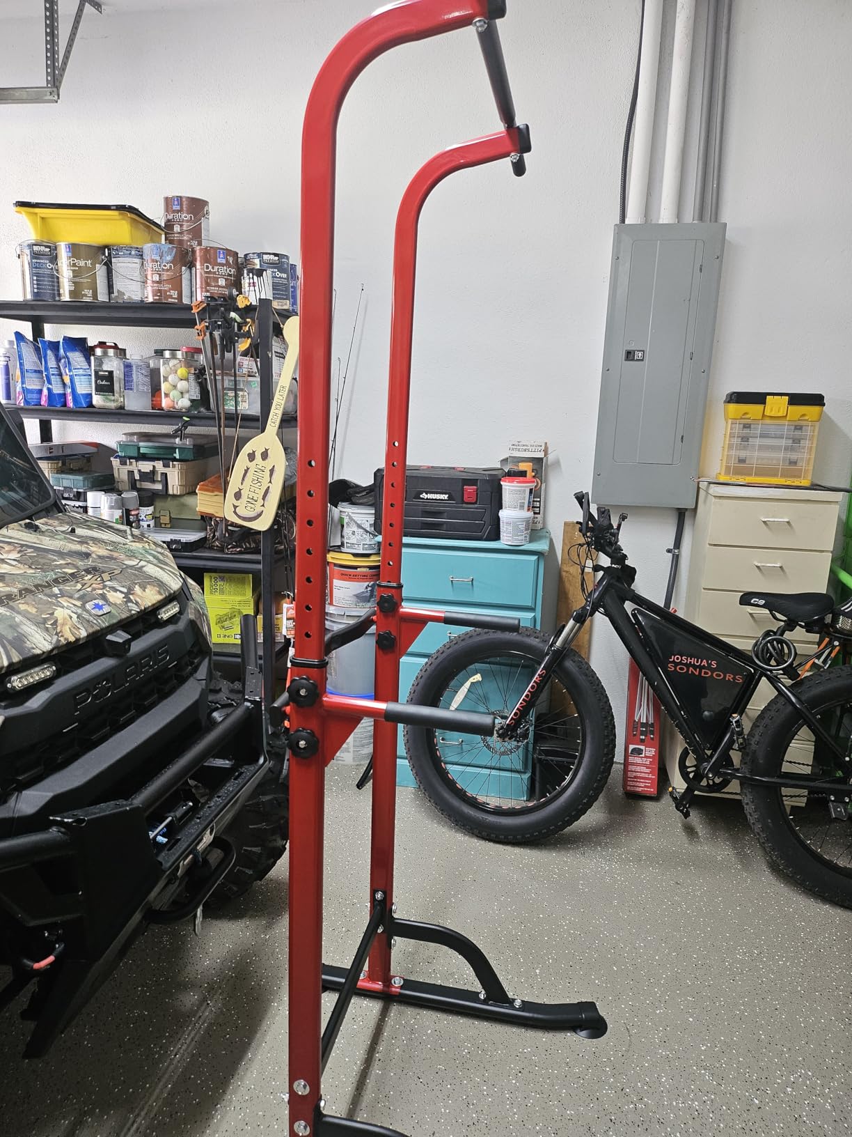 SogesPower Power Tower Dip Station Pull Up Bar Station for Home Gym customer photo 2