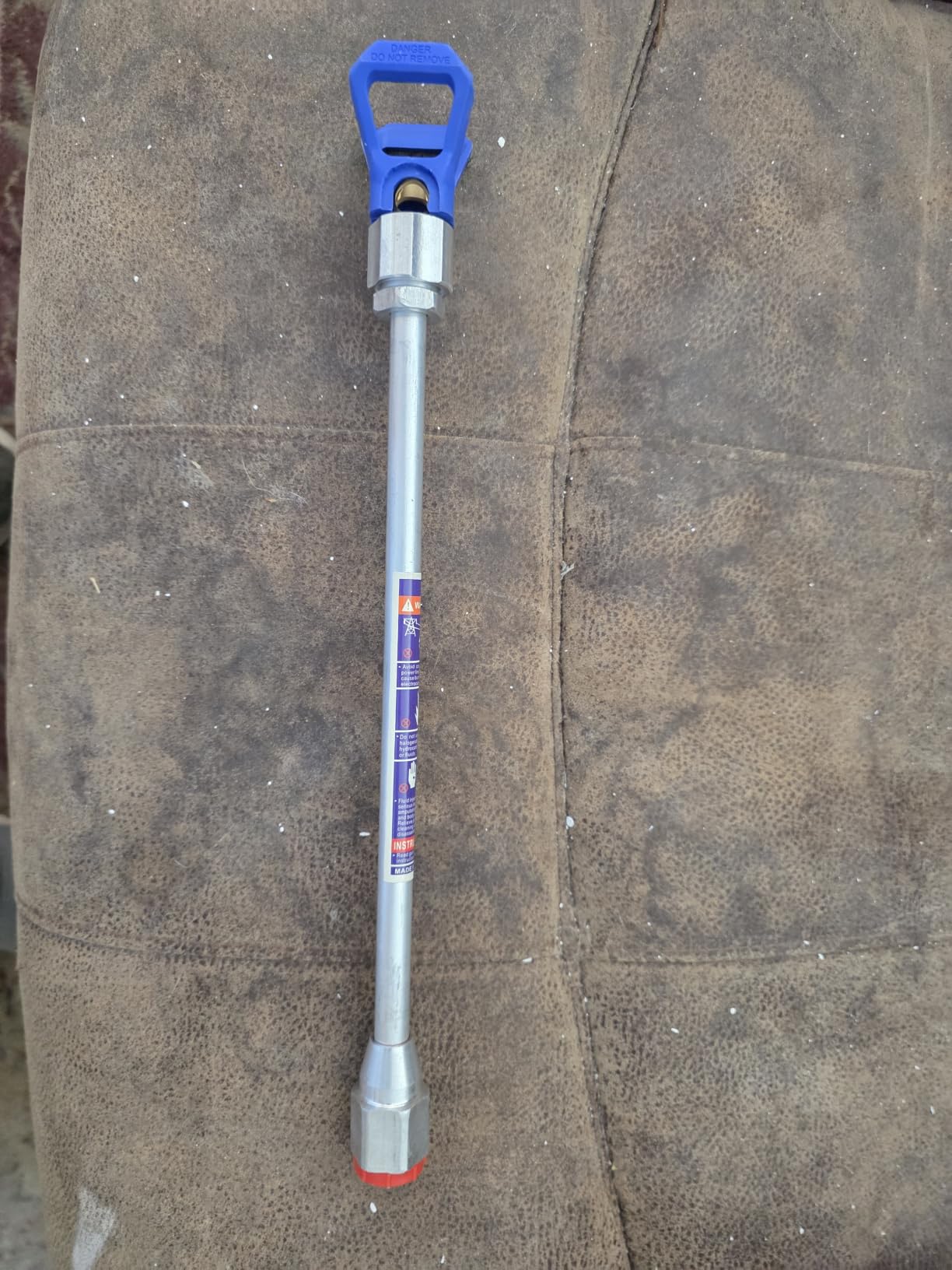 QWORK Airless Paint Spray Gun, Extension Pole Rod & Nozzle Tip Guard Protector, 11 Inch customer photo 1