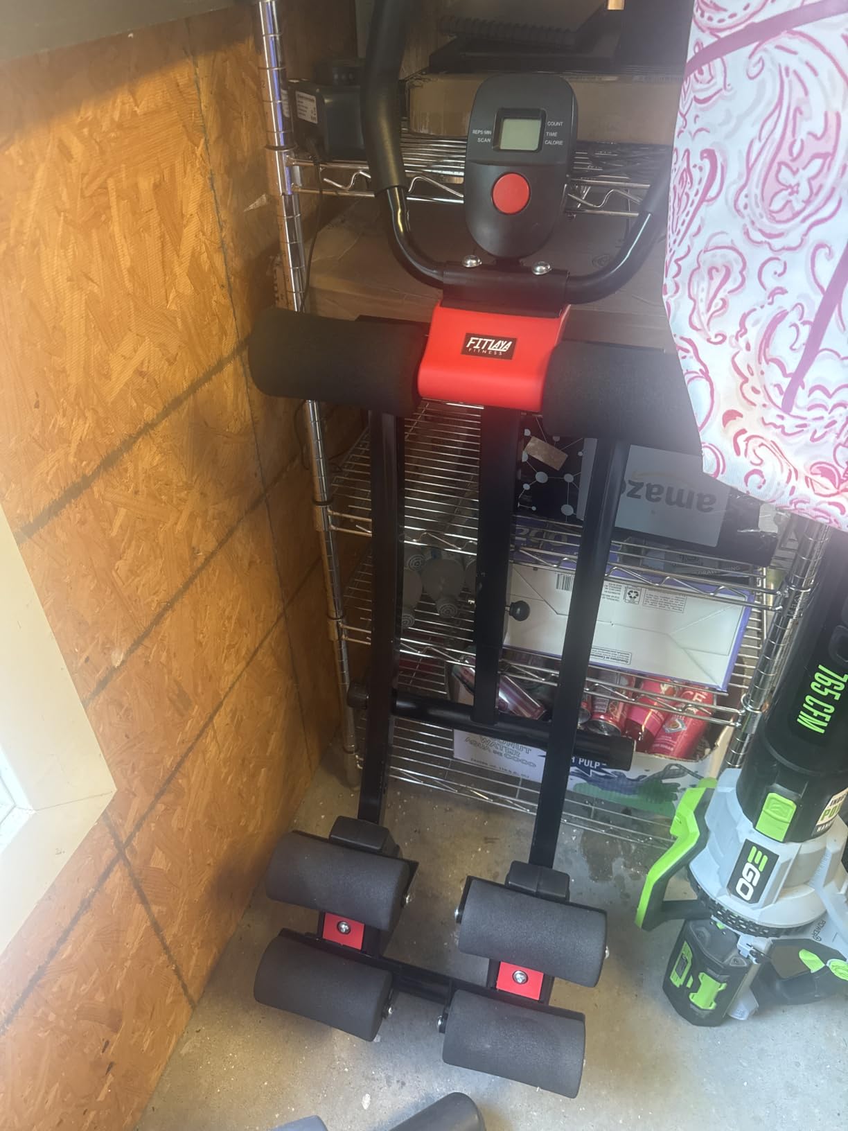Fitlaya Fitness ab machine, ab workout equipment for home gym, Height Adjustable ab trainer, foldable fitness equipment. customer photo 2