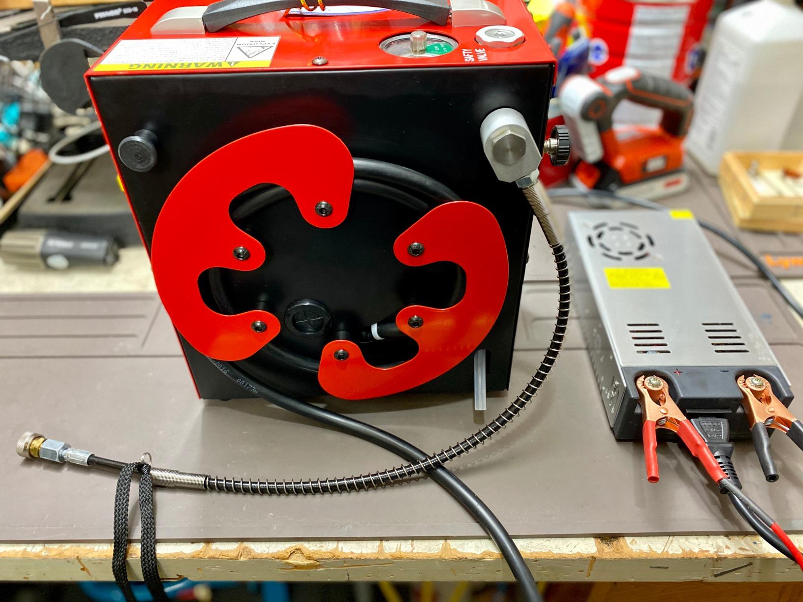 GX PUMP GX-E-CS3 Portable PCP Air Compressor 4500Psi, Auto-Stop,Oil-Free customer photo 2