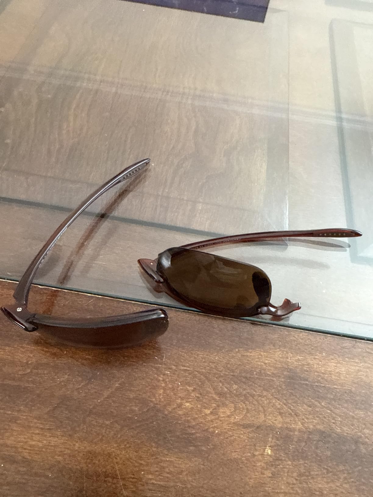 JULI Sports Sunglasses for Men Women Tr90 Rimless Frame for Running Fishing Baseball Driving MJ8001 customer photo 2