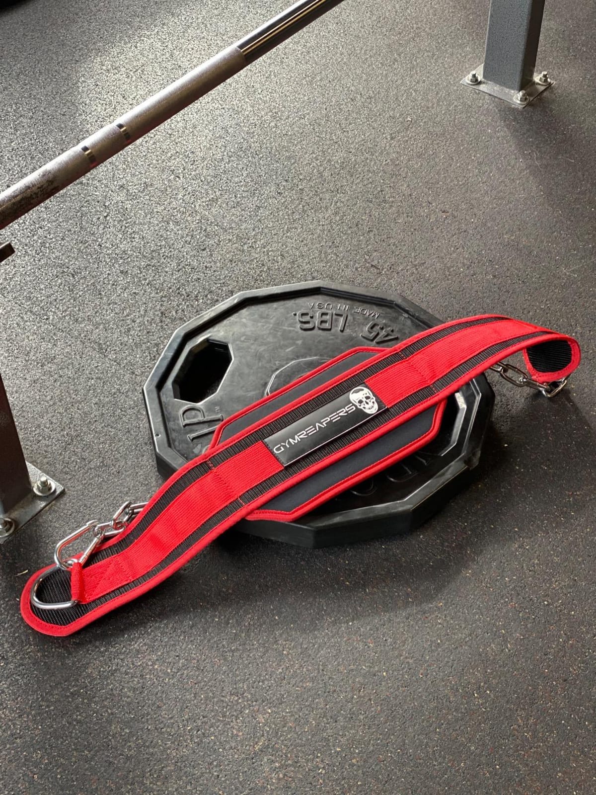 Gymreapers Dip Belt With Chain For Weightlifting, Pull Ups, Dips - Heavy Duty Steel Chain For Added Weight Training customer photo 2