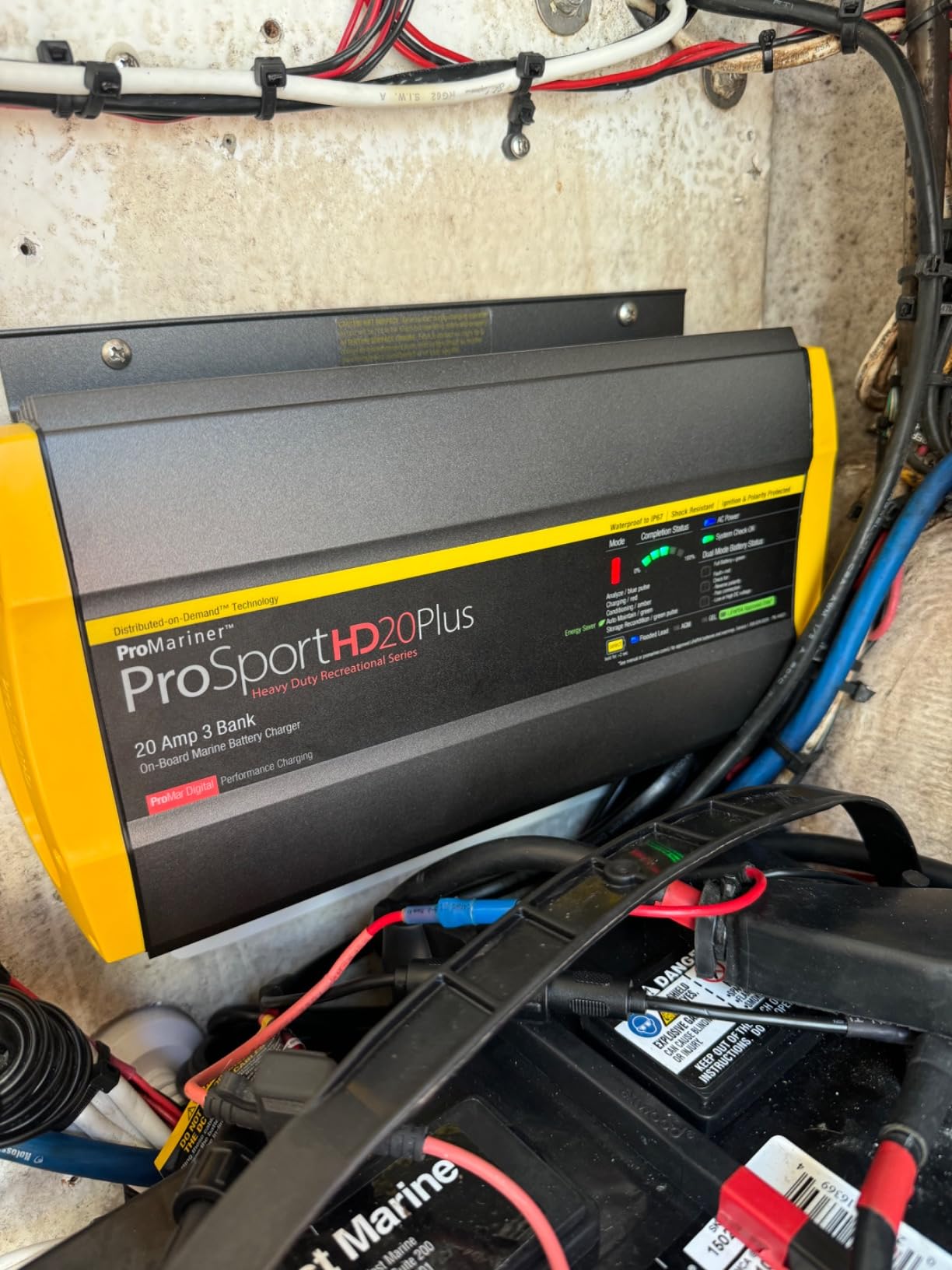 ProMariner 44021 ProSport HD Waterproof Marine Battery Charger, 20 Amp, 3 Bank customer photo 1