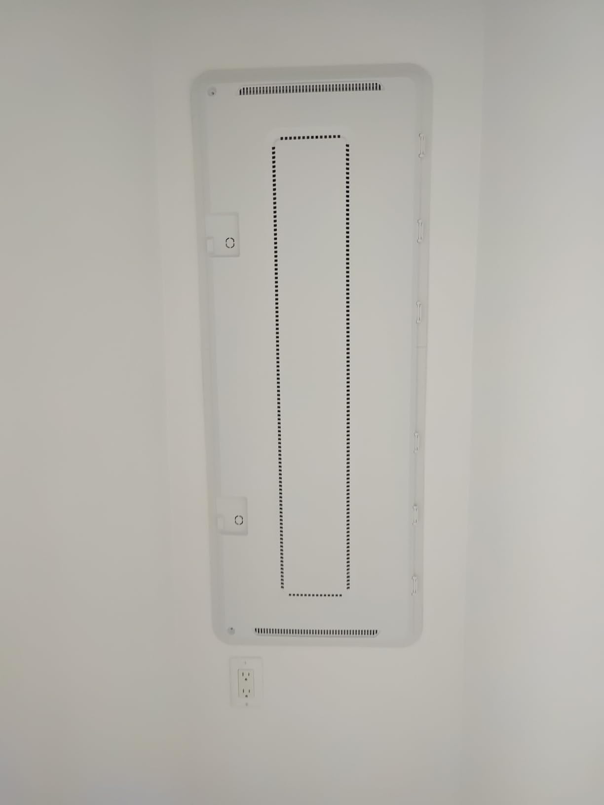 Legrand - OnQ 20 Inch Media Enclosure, Wifi Electrical Box, Cable Management Box for Distribution of Networking Service, Recessed Media Box Lets Signal Through, White, ENP2050-NA customer photo 2