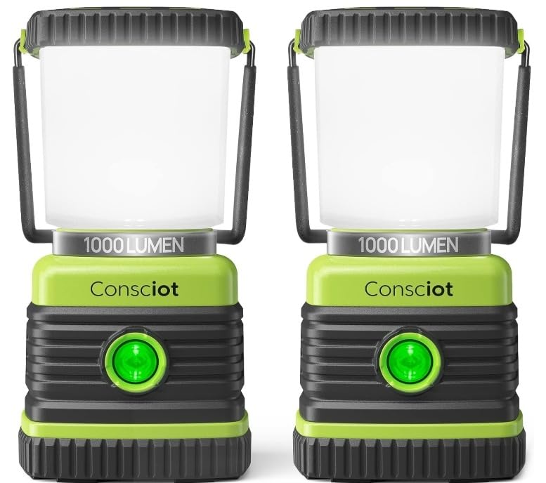 Consciot 1000LM Battery Powered LED Camping Lantern, 4 Light Mode, Dimmable customer photo 2
