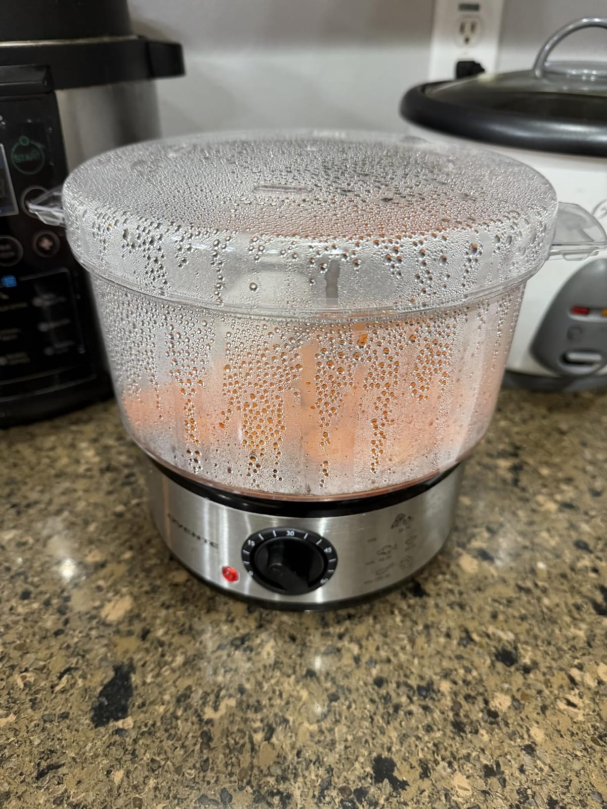 OVENTE 2-Tier Electric Food Steamer, 5 Qt Stainless Steel, Silver FS62S customer photo 1