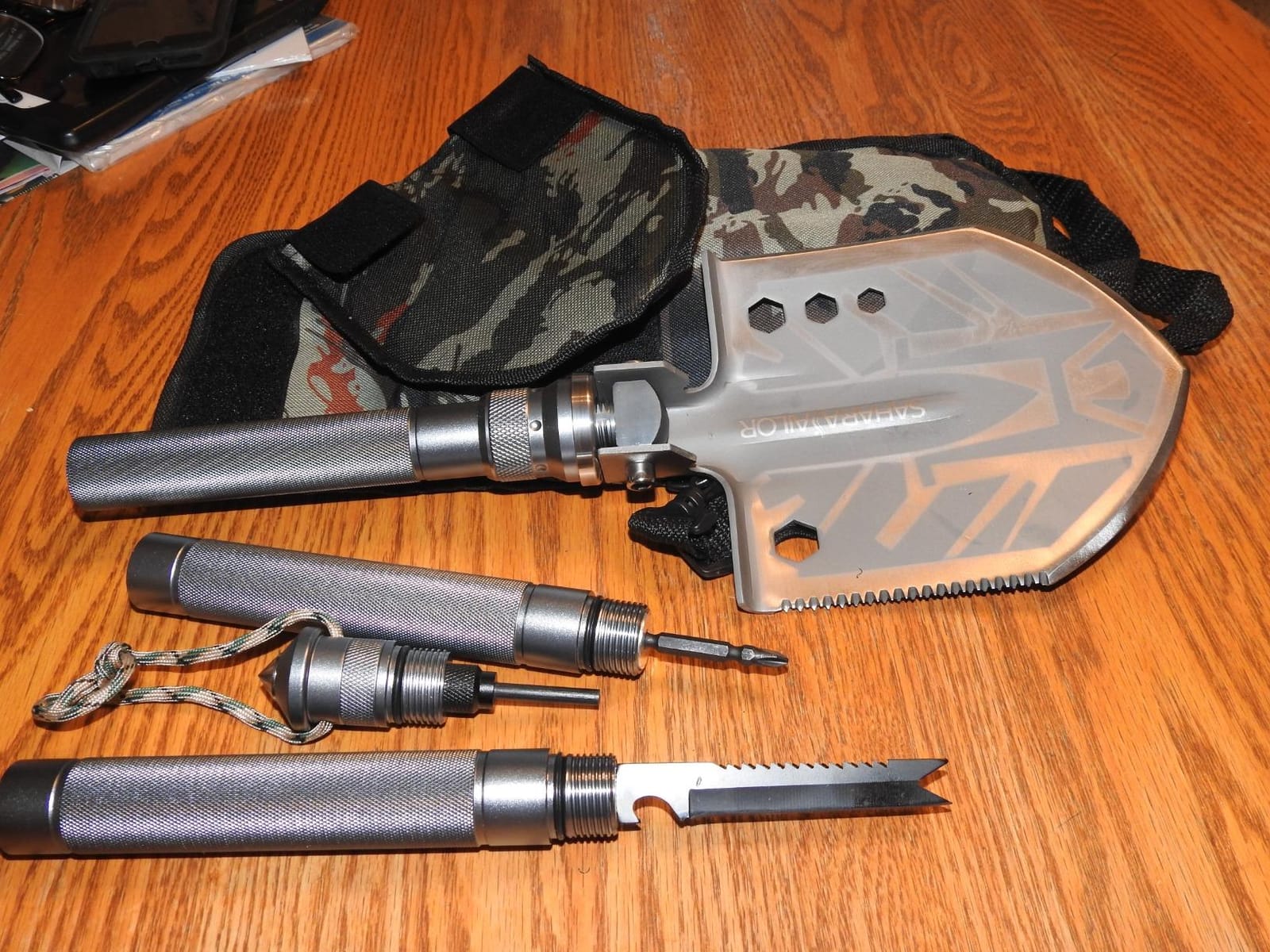 Sahara Sailor Camping Shovel, 23 in 1 Folding Survival Shovel Set customer photo 1