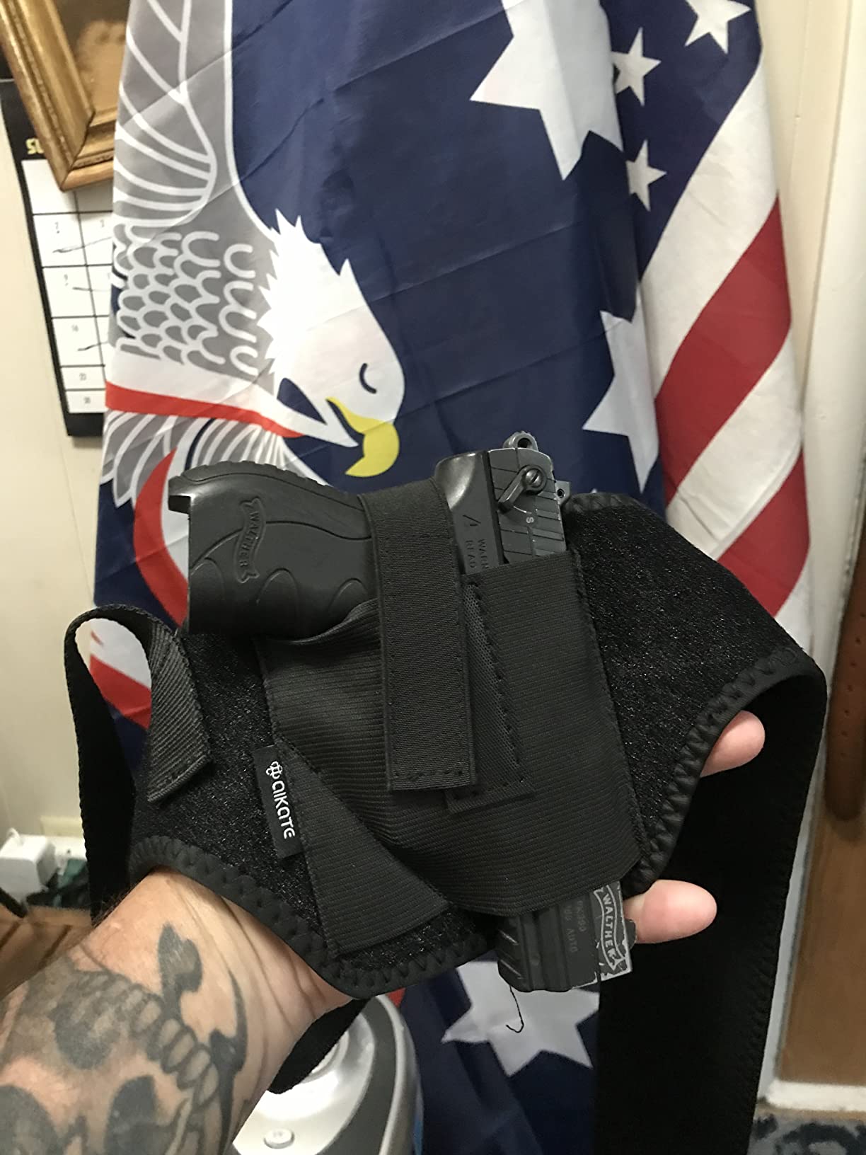 AIKATE Deep Concealment Shoulder Holster, Universal Underarm Gun Holster for Men and Women, Fits Subcompact and Compact Pistols for S&W Bodyguard, M&P Shield 9mm, Glock 19 26 42 43, Sig P365 customer photo 1