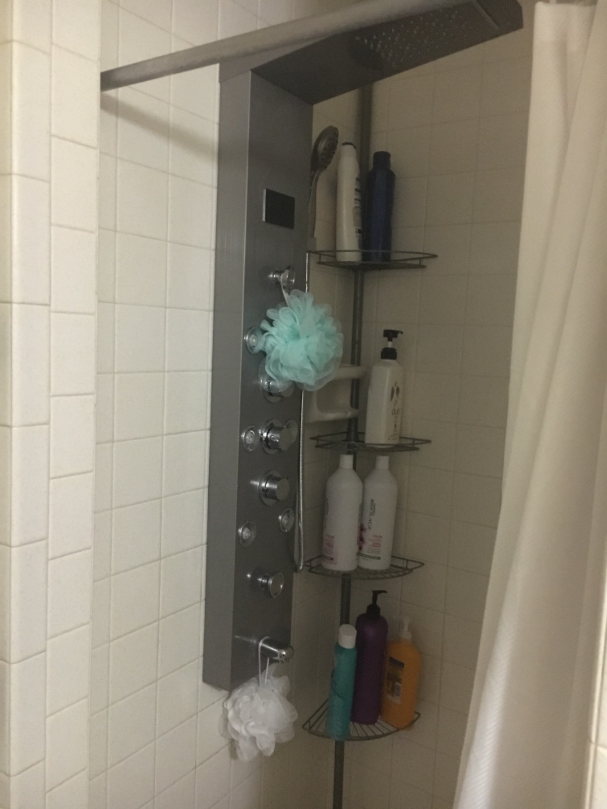 Contemporary Shower Panel Tower System Brushed Nickel customer photo 1