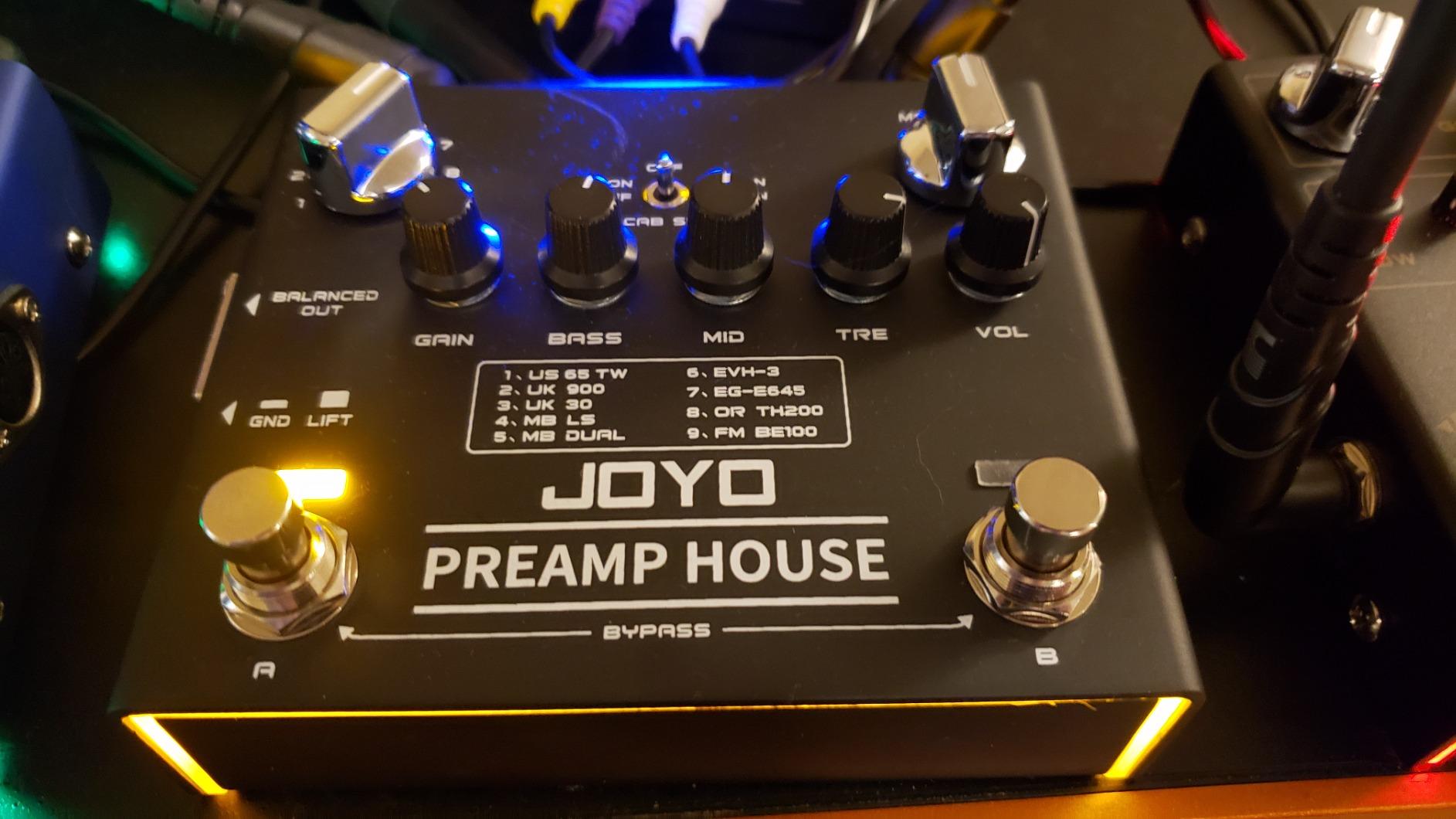 JOYO Amp Simulator Guitar Pedal, 9 Amp Models with Dual Channel & 18 Tones, IR Cab Sim, XLR Out & FX Loop, Bypass (Preamp House R-15) customer photo 1