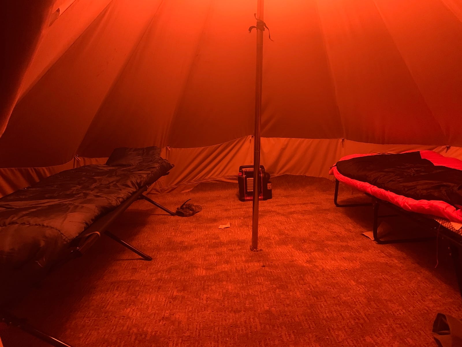 Glamcamp Bell Tent,4 Seasons Breathable Cotton Canvas Yurt Tent - w/Stove Jack,Luxury Camping Tent Outdoor,Zipped Removable Floor customer photo 2