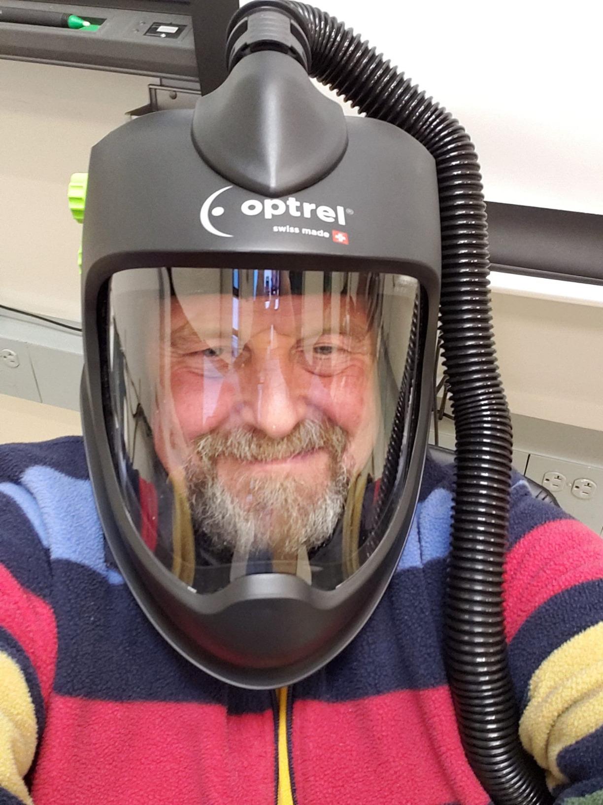 Optrel Clear High Efficiency Powered Air Purifying Respirator (PAPR) System 18 HR Battery E3000X PAPR customer photo 1