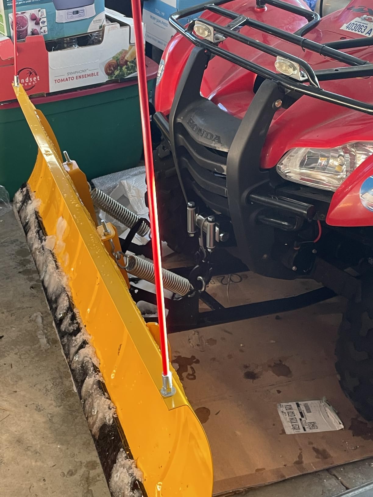 Massimo 60-Inch Universal ATV/UTV Snow Plow Kit - Steel Blade with Push Frame and Mount Plate, 5-Position Angle Adjustment customer photo 1