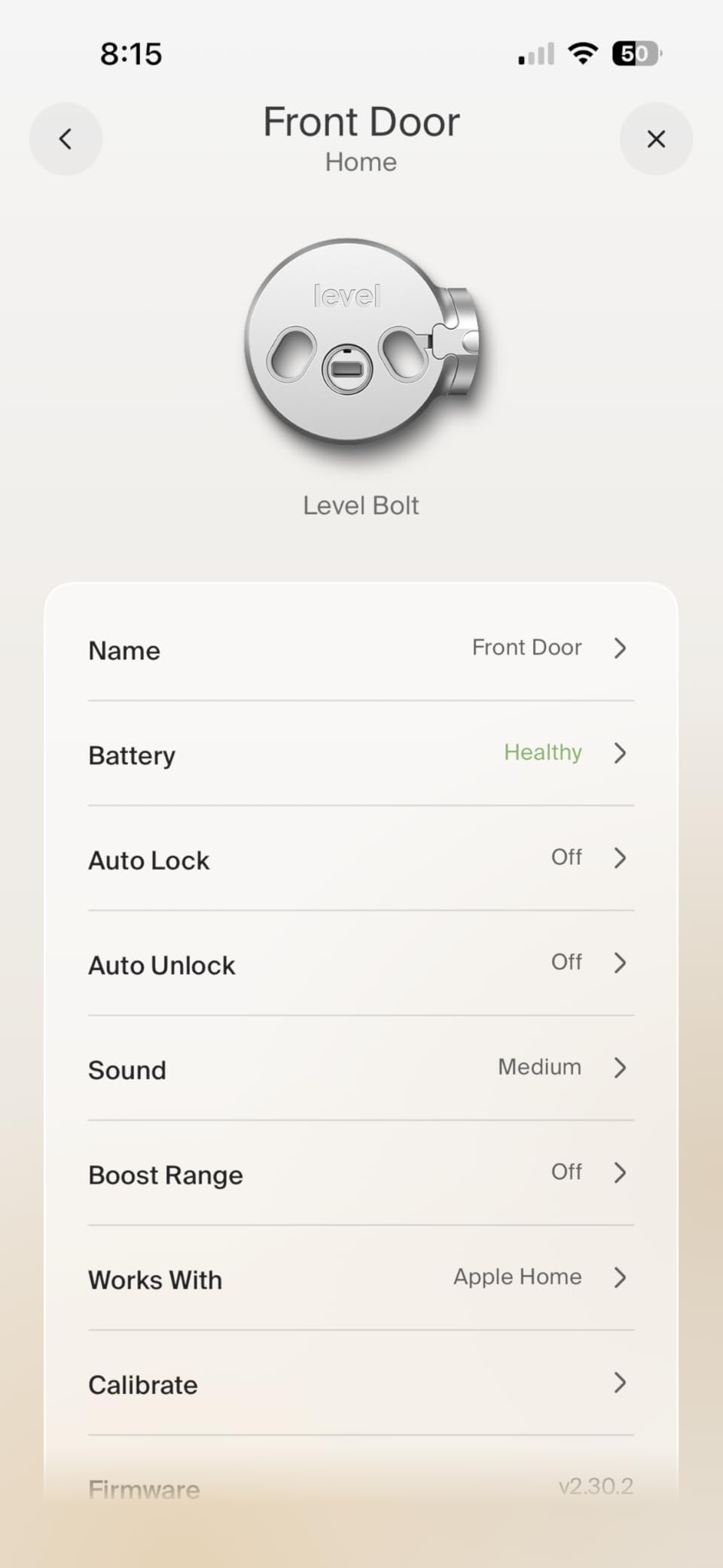 Level Bolt Smart Deadbolt - Previous Model - Bluetooth Smart Lock, Convert Existing Door Lock, App Control, No Visible Hardware customer photo 1