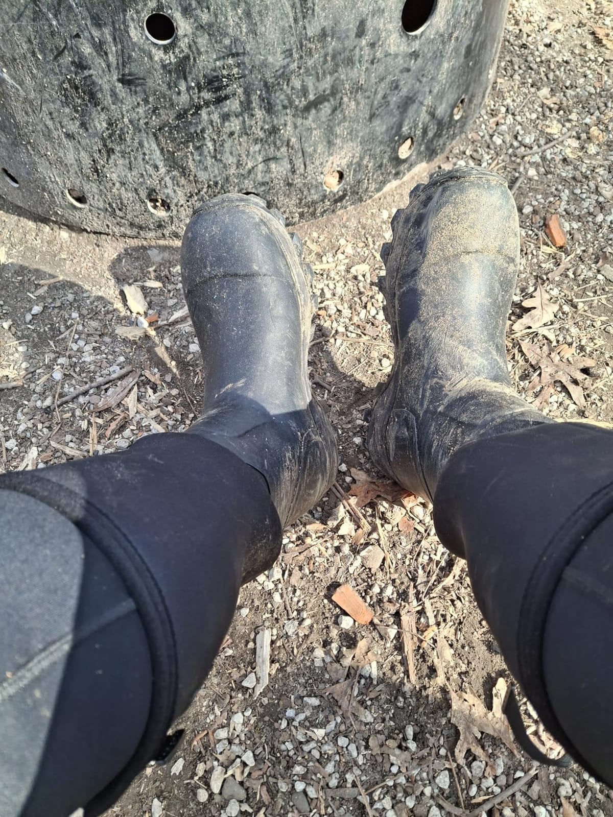 HISEA Men's Rubber Hunting Boots, Neoprene Insulated Waterproof Work Boots customer photo 1