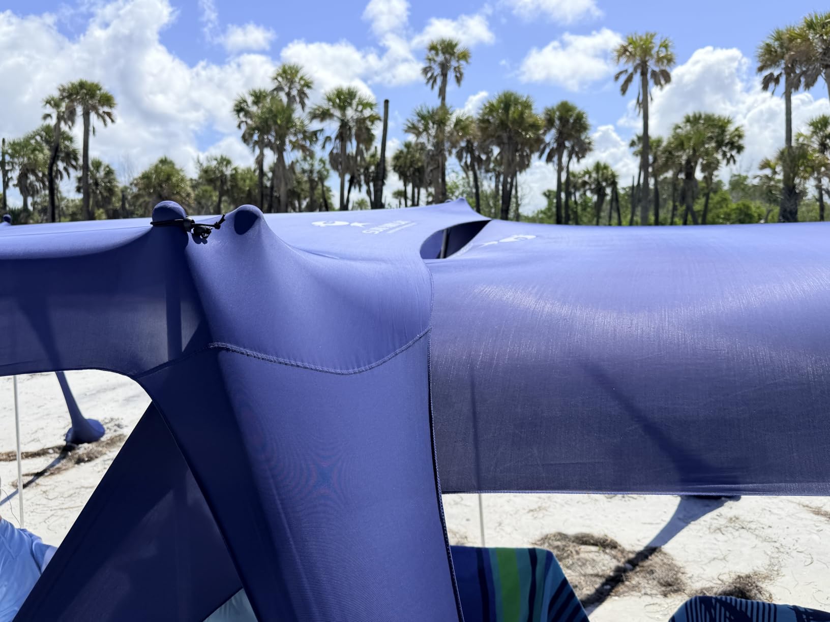 SUN NINJA Beach Tent Sun Shelter, Beach Shade Canopy with UPF50+ Protection customer photo 2
