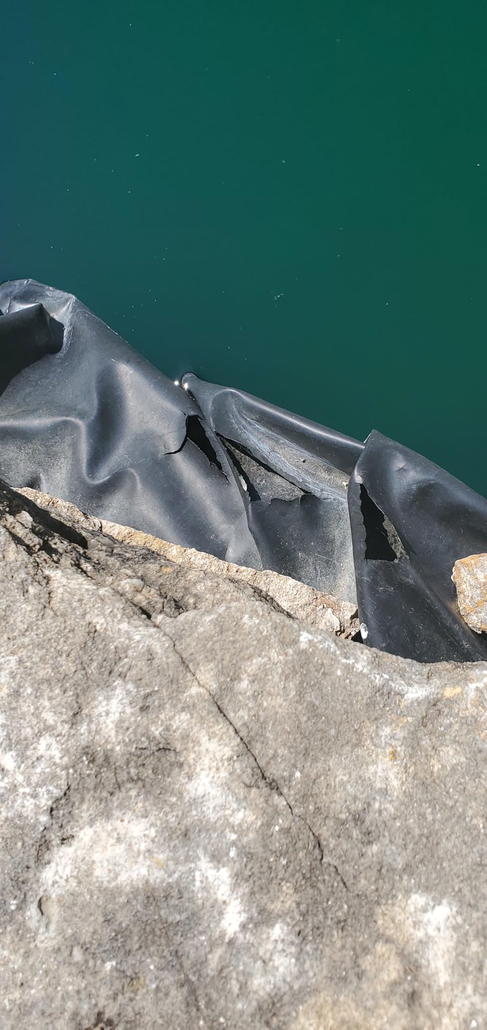 UWIOFF Pond Liner, 20 Mil HDPE Pond Liners for Outdoor Ponds, 7 x 10 FT | Heavy Duty Fish Koi Pond Liner, Black Pond Tarp for Garden Landscape Stream Fountain Waterfall, UV, Puncture & Tear Resistant customer photo 1