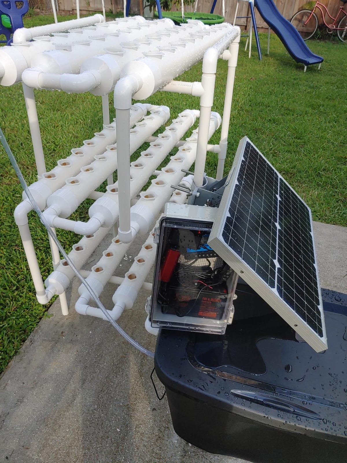 Adjustable Solar Panel Pole Mounting Bracket Rack Kit for 20W 30W Solar Panel - Fit Pole Dia 1.5 - 3.0 Inch / 40mm - 80mm customer photo 1