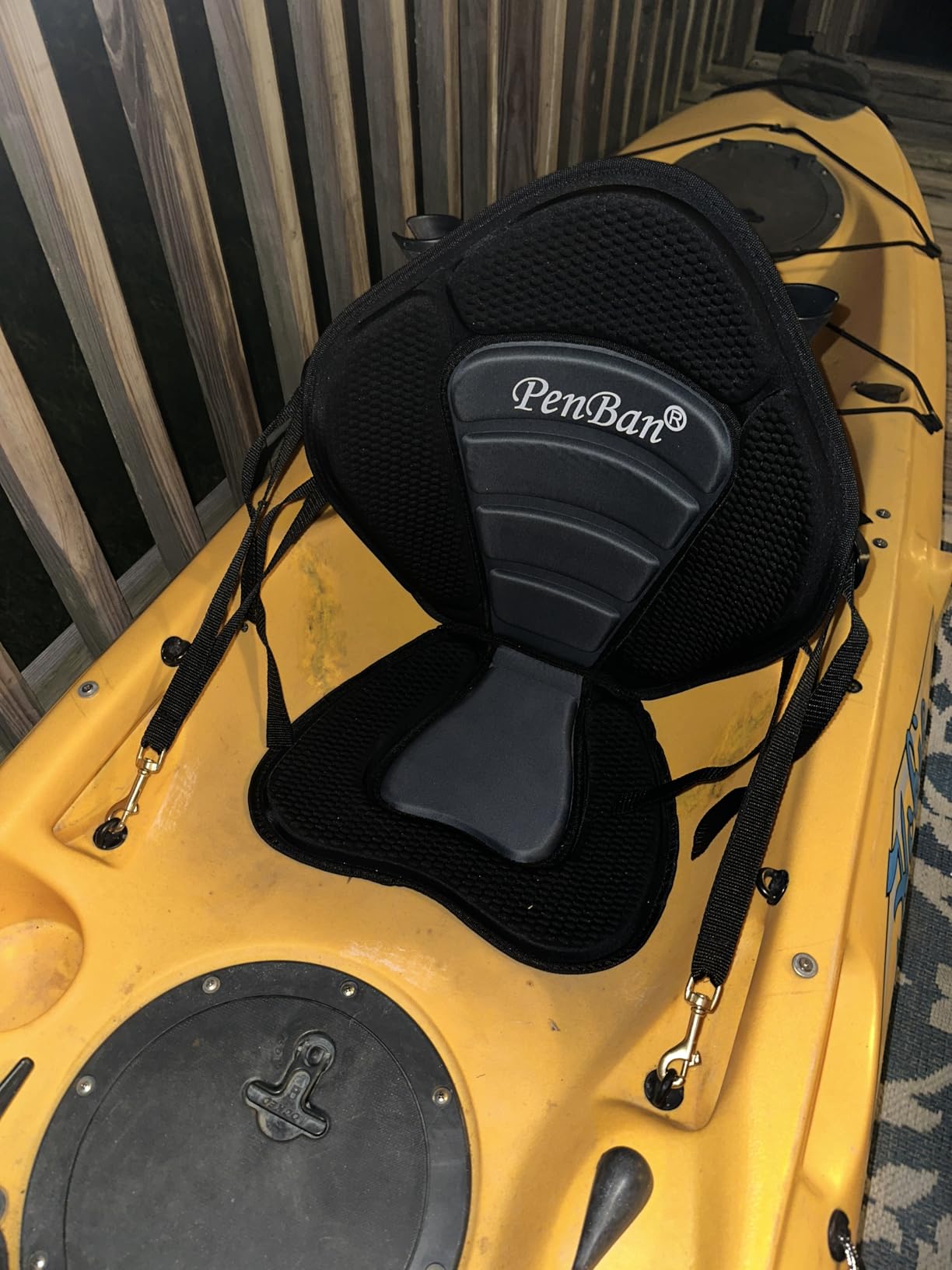 Universal Deluxe Kayak Seat Cushion with Storage Bag for Kayak customer photo 2