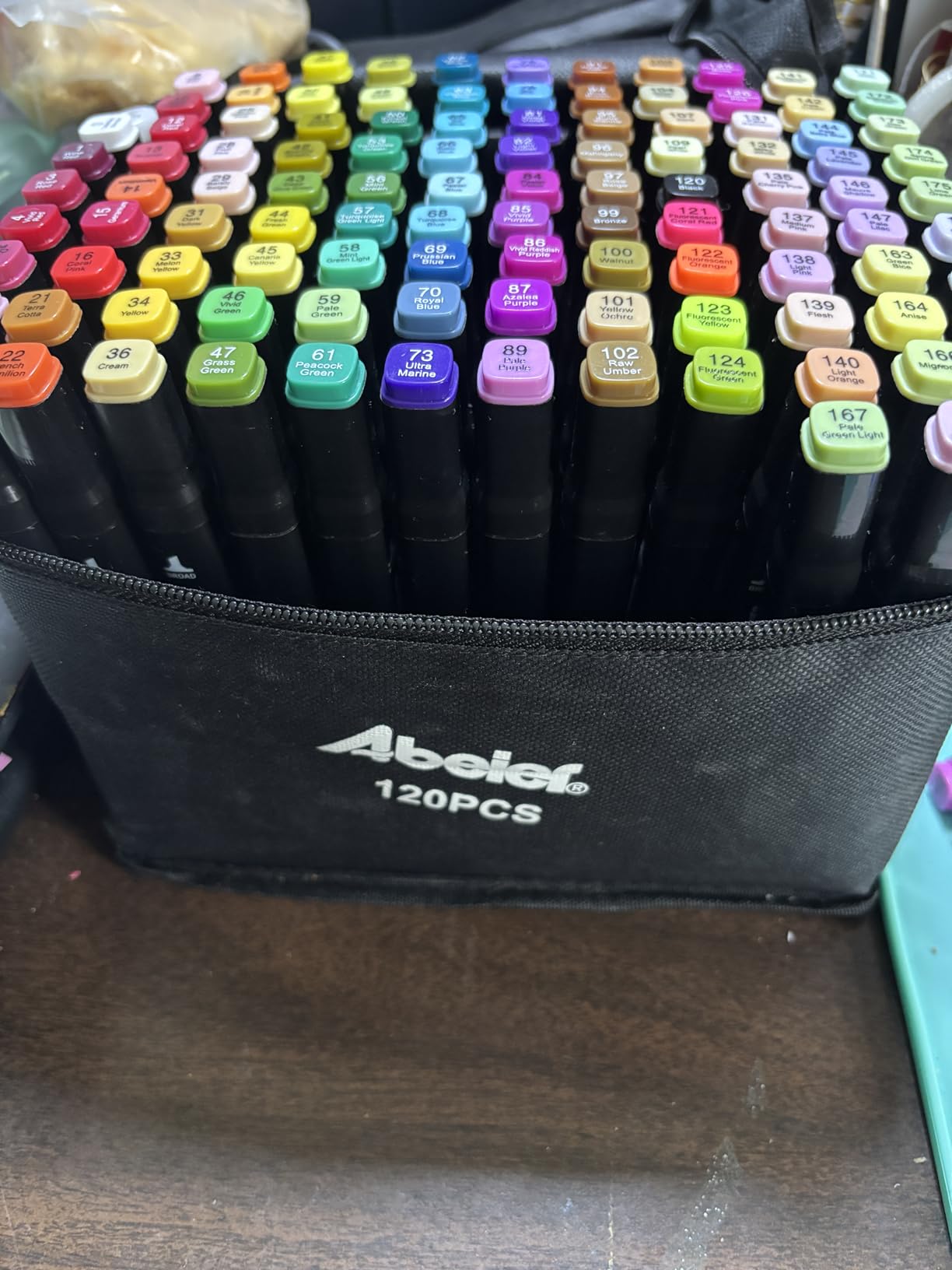 ABEIER 80 Colors Alcohol Based Markers, Dual Tip Drawing Markers Set, plus 1 Colorless Blender Pen, Permanent Sketch Animation Marker for adults, Plumones, Coloring and Artist Illustration customer photo 2
