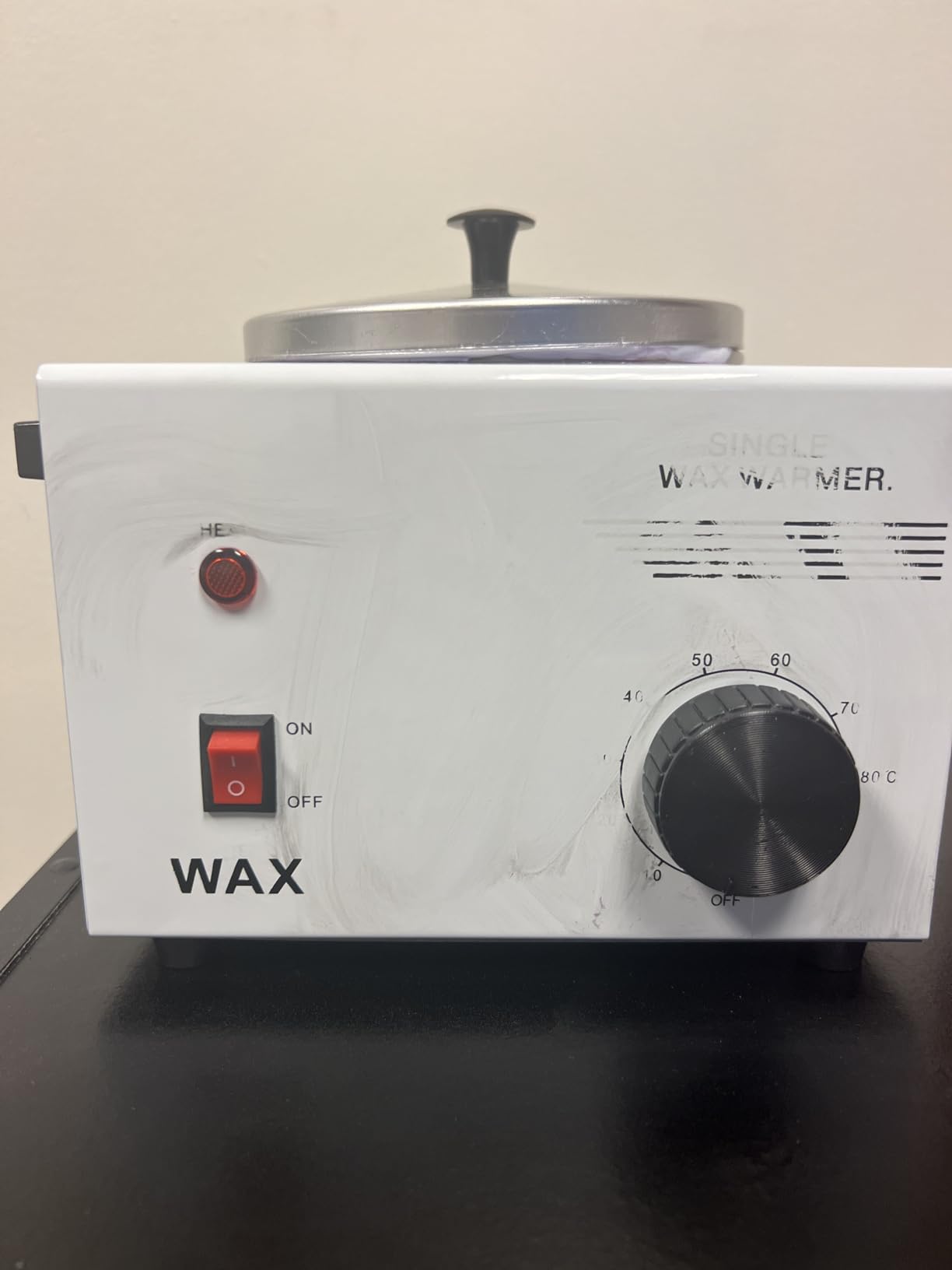 Wax Warmer Double Pot, Professional Electric Heater for Facial, Body, Spa, and Salon, 1.2L Dual Adjustable Temperature with 100 Wooden Craft Sticks, Hair Removal customer photo 2