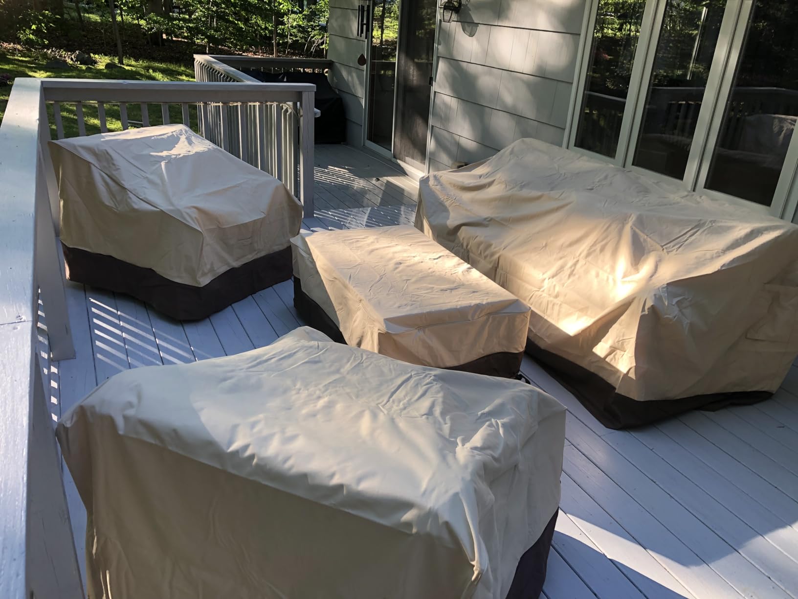 Vailge Patio Sofa Cover 3-Seater & Outdoor Couch Cover Waterproof customer photo 1