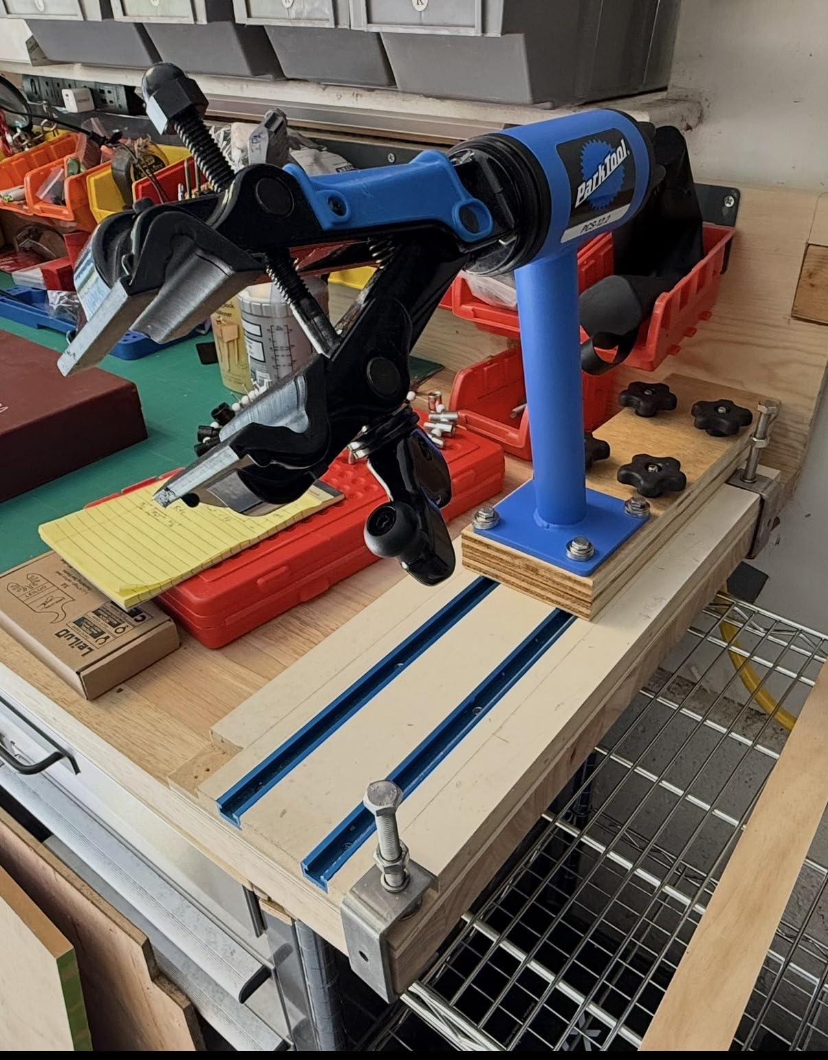 Park Tool PCS-12.2 Home Bicycle Mechanic Bench Mount Repair Stand customer photo 1