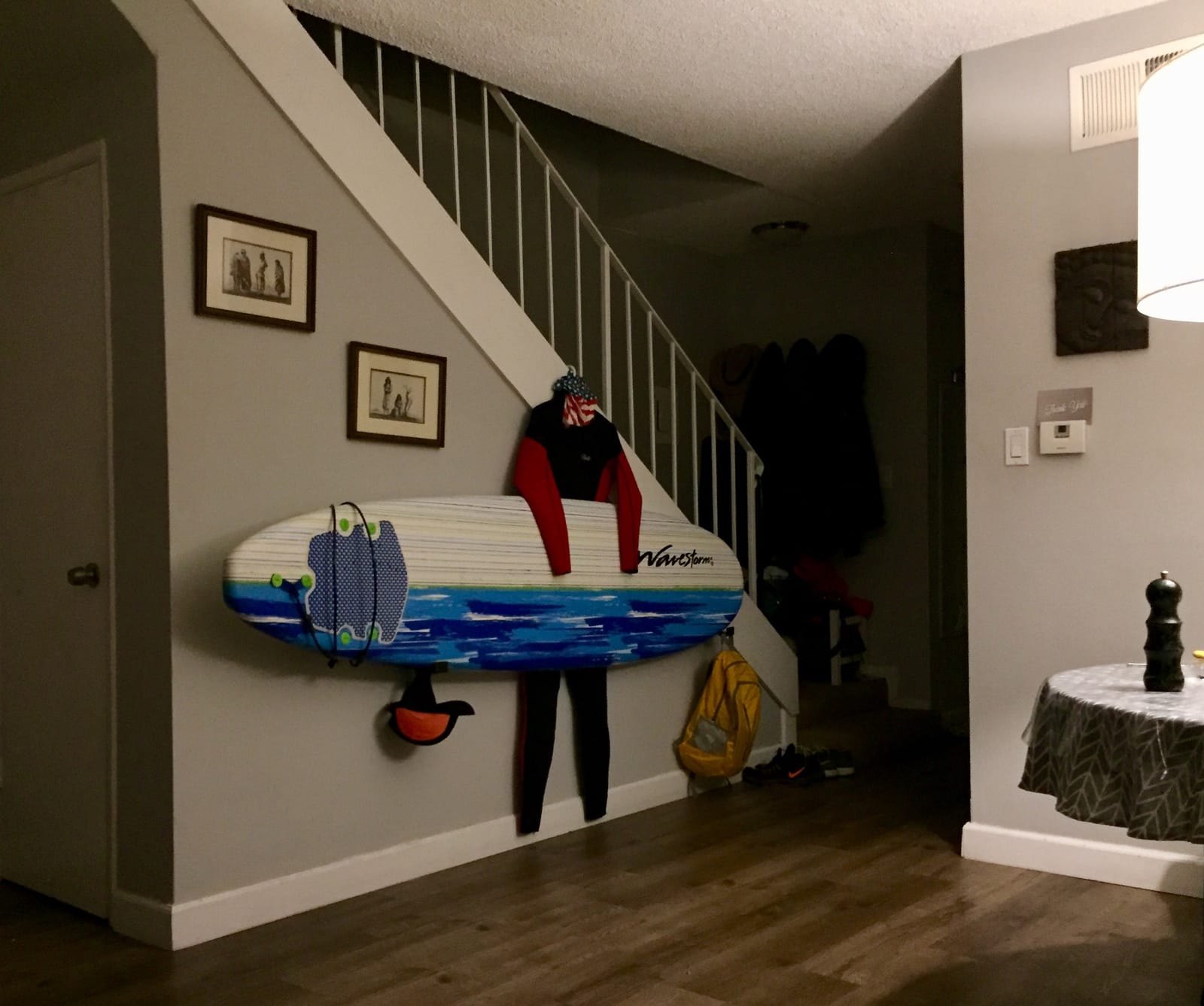 Mind and Action Solid Aluminum Surfboard Wall Rack, Snowboard Display Mount,Short Board & Long Board Storage customer photo 2