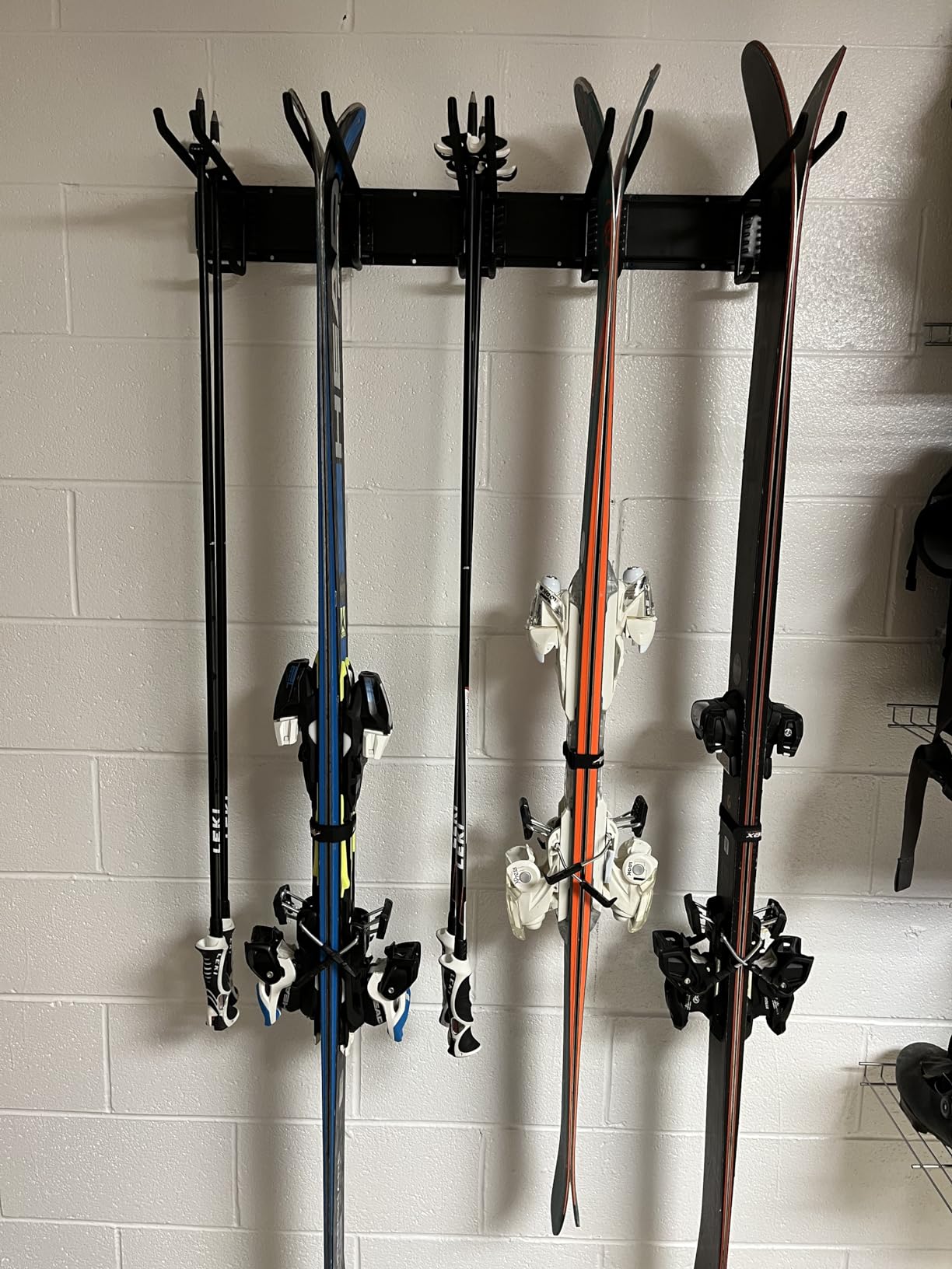 WALMANN Garage Storage Organization System Ski Wall Rack Up to 10 Pairs customer photo 1