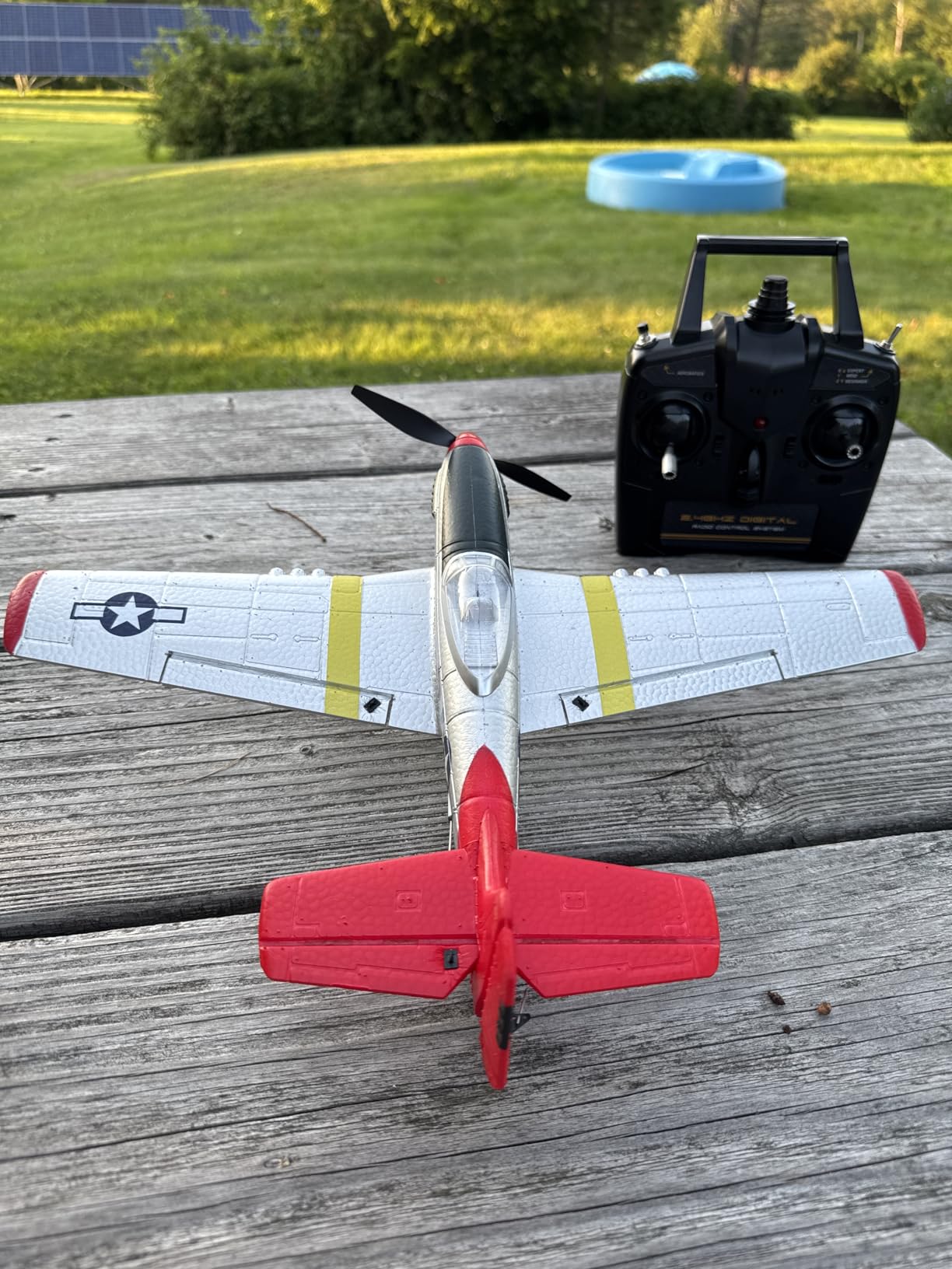 LEAMBE 4 Channel RC Plane, Ready to Fly Aerobatic Aircraft, Easy Control for Beginners, P51 Mustang RC Airplane Best Gift for Adults customer photo 1